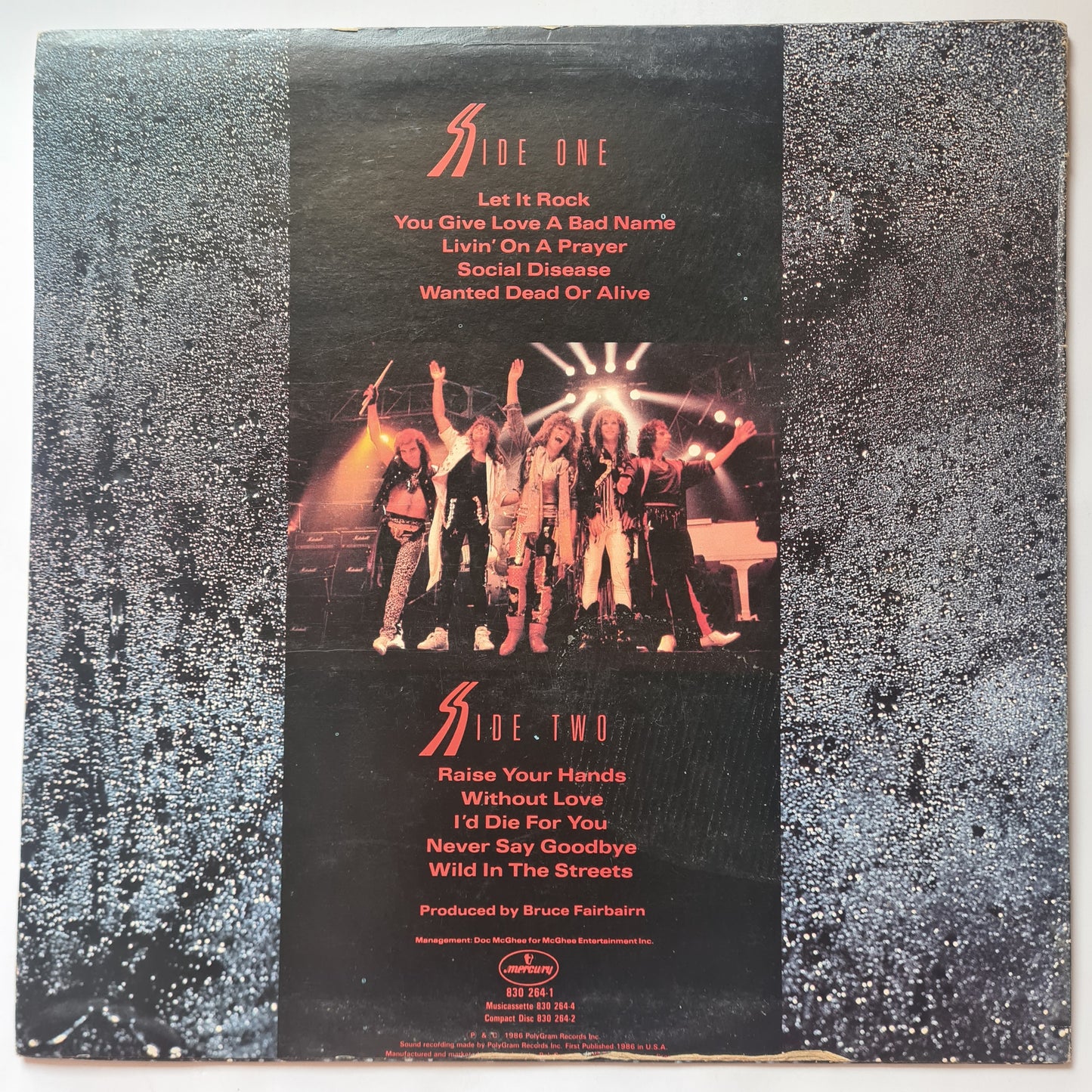 Bon Jovi – Slippery When Wet - 1986 - Vinyl Record LP