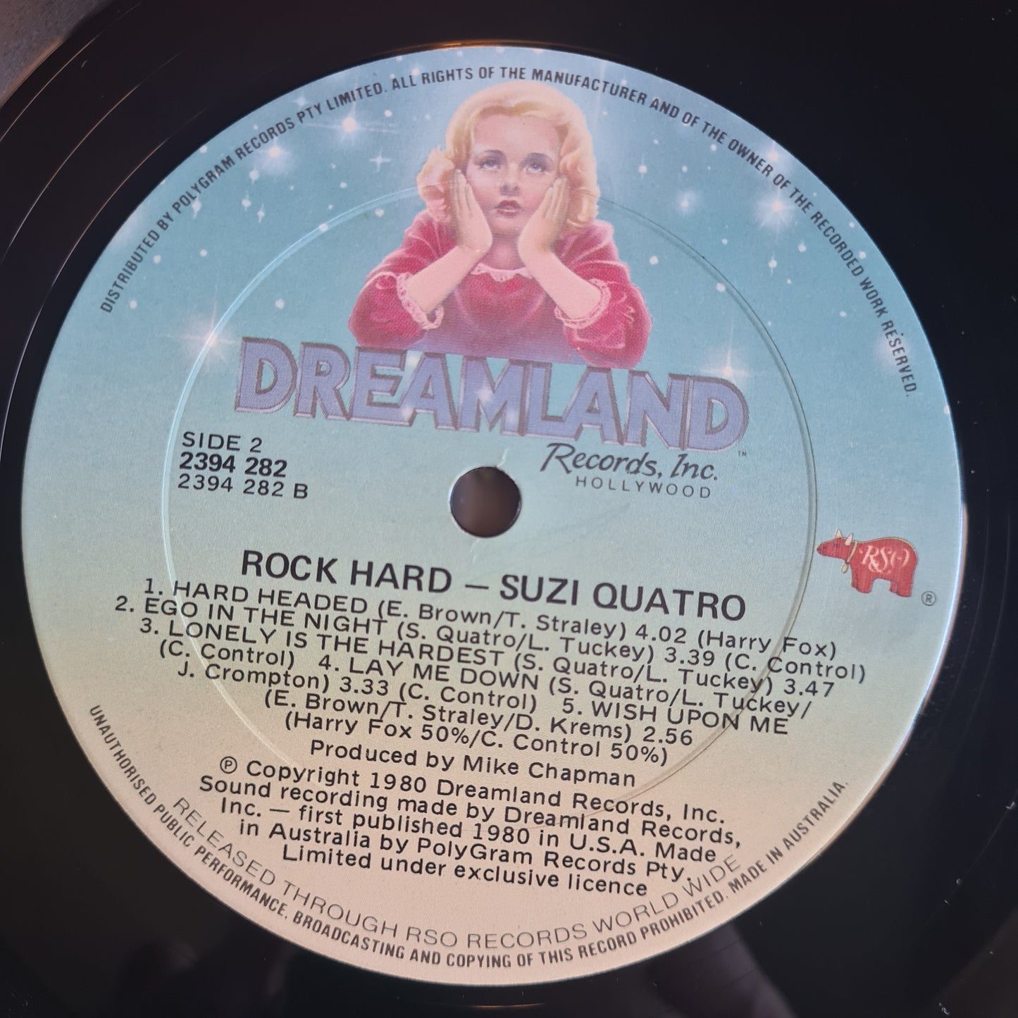 Suzi Quatro – Rock Hard - 1980 - Vinyl Record LP