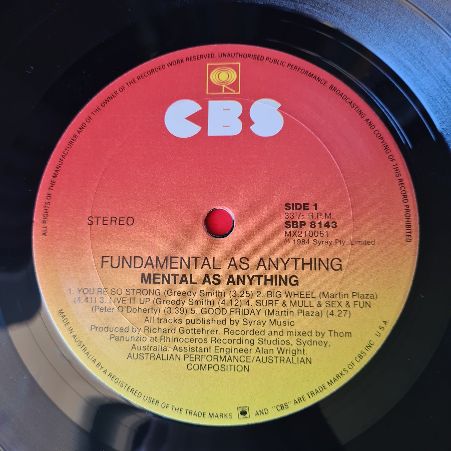 Mental As Anything - Fundamental As Anything  - 1985 (Limited Edition with Bonus Single & Posters) - Vinyl Record LP