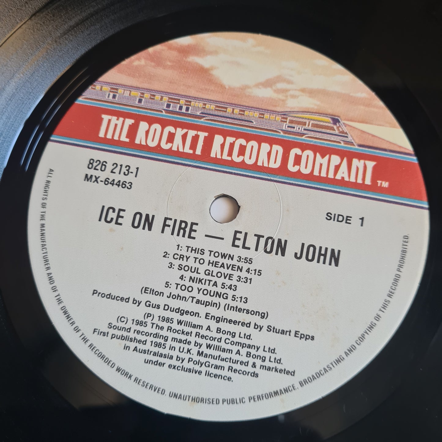 Elton John – Ice On Fire - 1985 - Vinyl Record LP