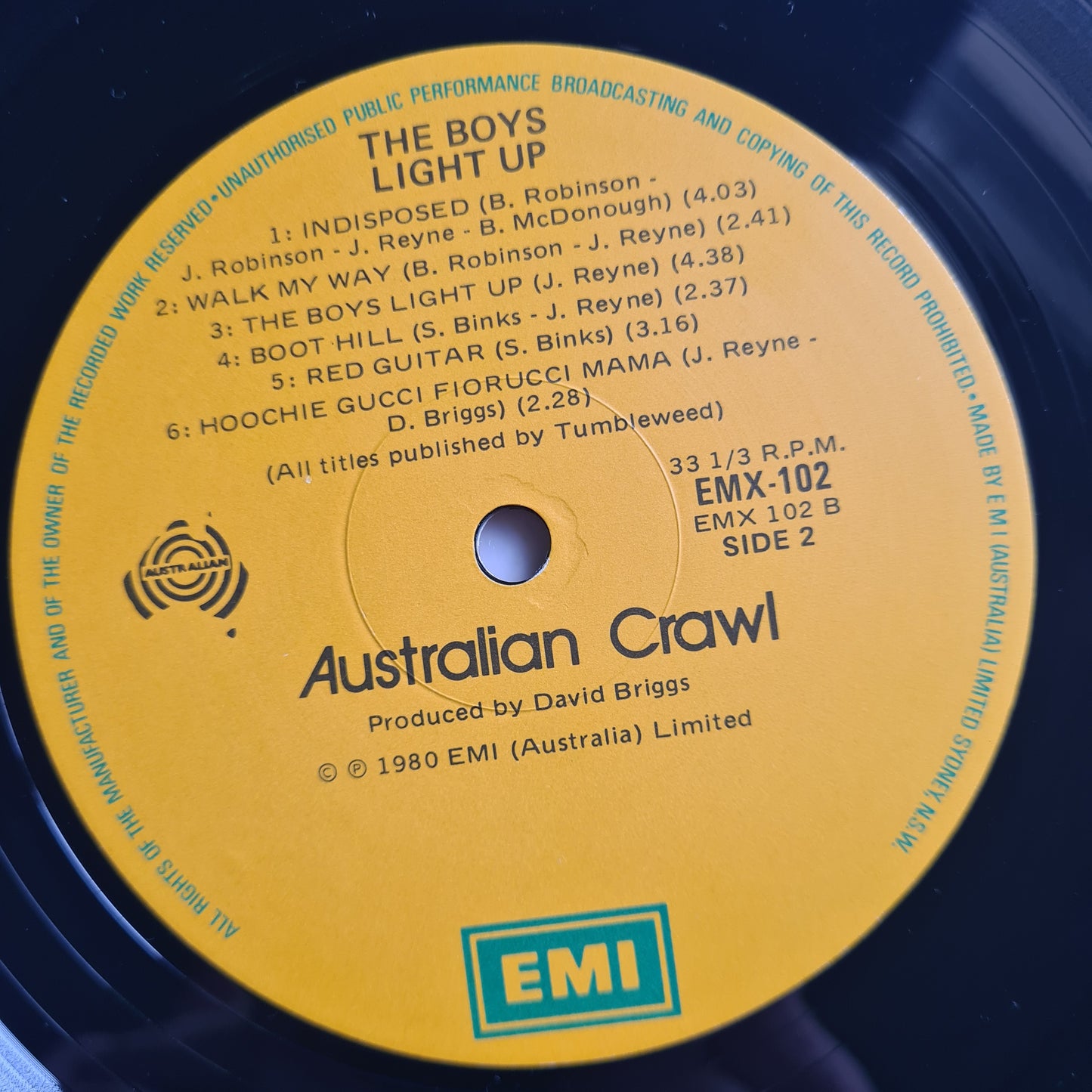 Australian Crawl – The Boys Light Up - 1980 - Vinyl Record LP (Excellent)