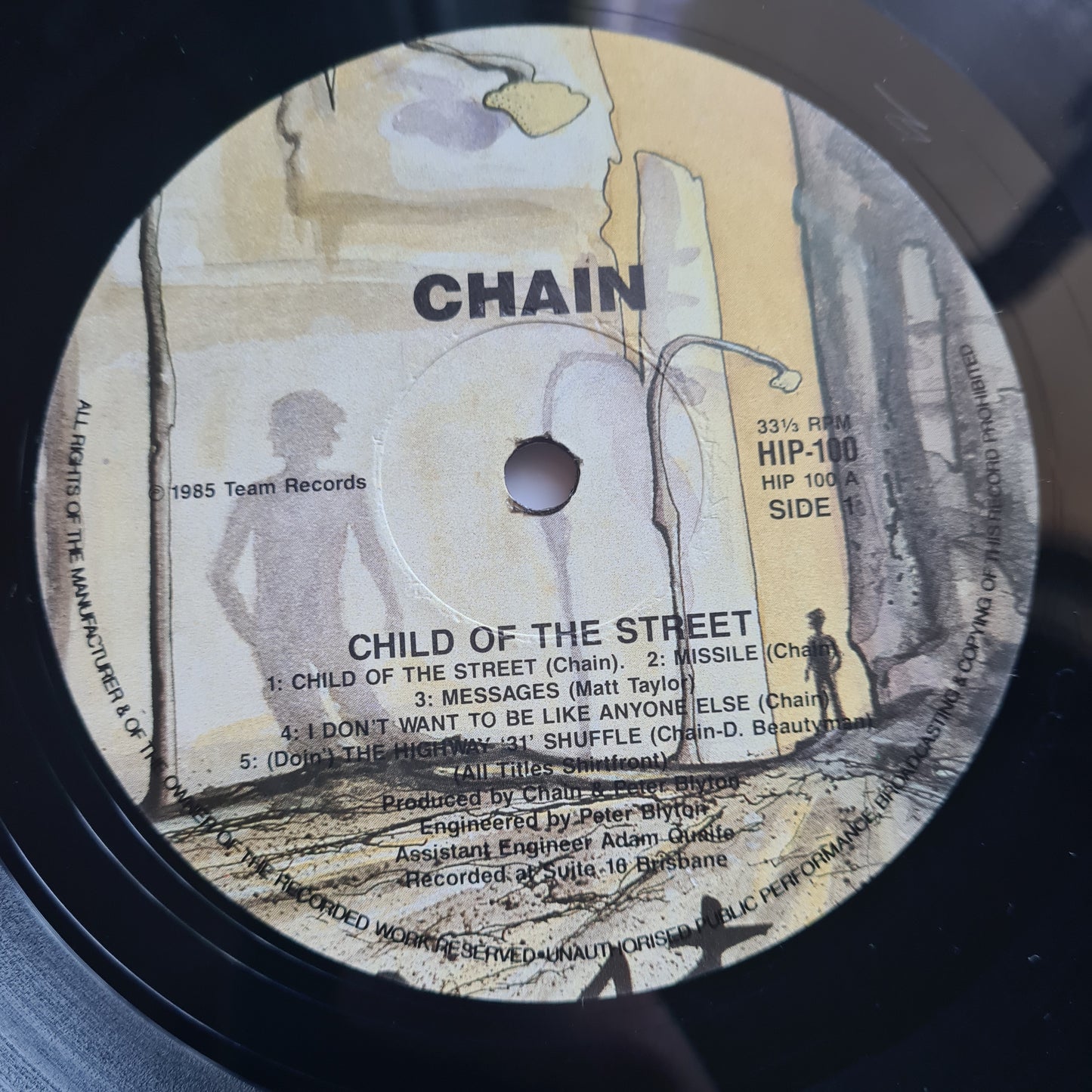 Chain – Child Of The Street - 1985- Vinyl Record LP