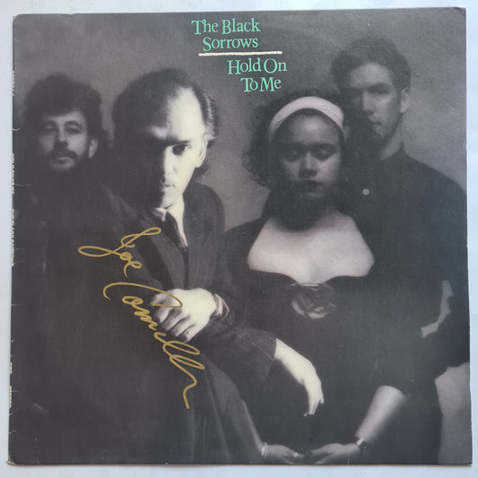 The Black Sorrows – Hold On To Me - 1988 - COVER ONLY - *SIGNED by Joe Camilleri