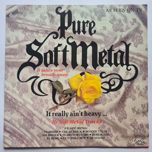 Various Artists – Pure Soft Metal - 1990 - Vinyl Record LP