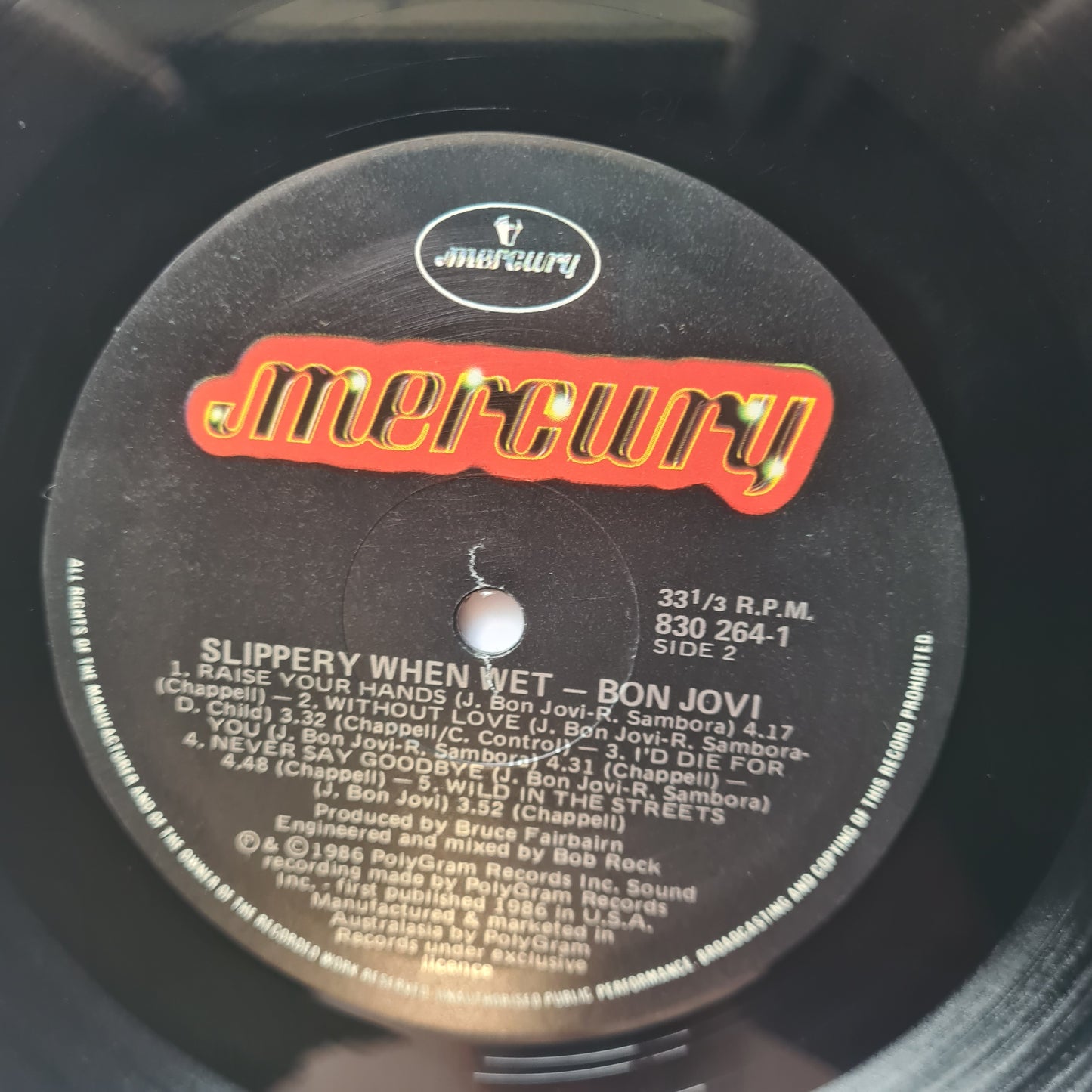 Bon Jovi – Slippery When Wet - 1986 - Vinyl Record LP