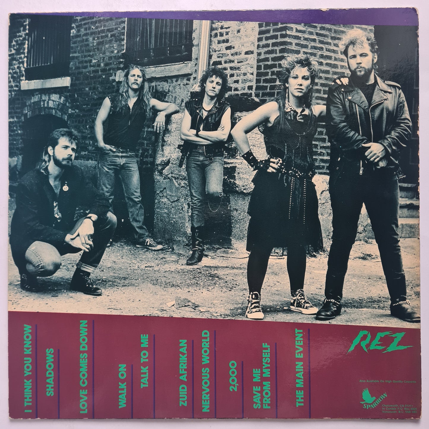 REZ (Resurrection Band) – Between Heaven 'N Hell - 1985 - Vinyl Record LP