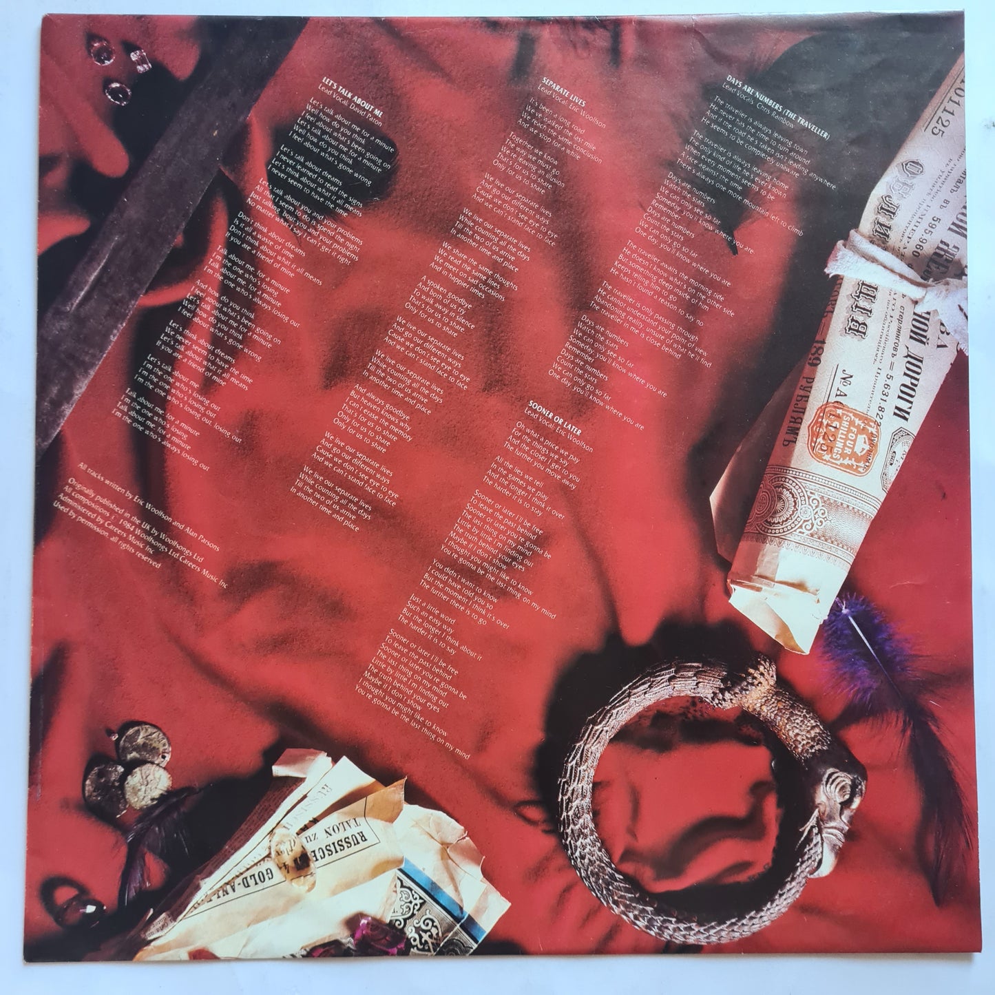 The Alan Parsons Project – Vulture Culture - 1985 - Vinyl Record LP (near mint)