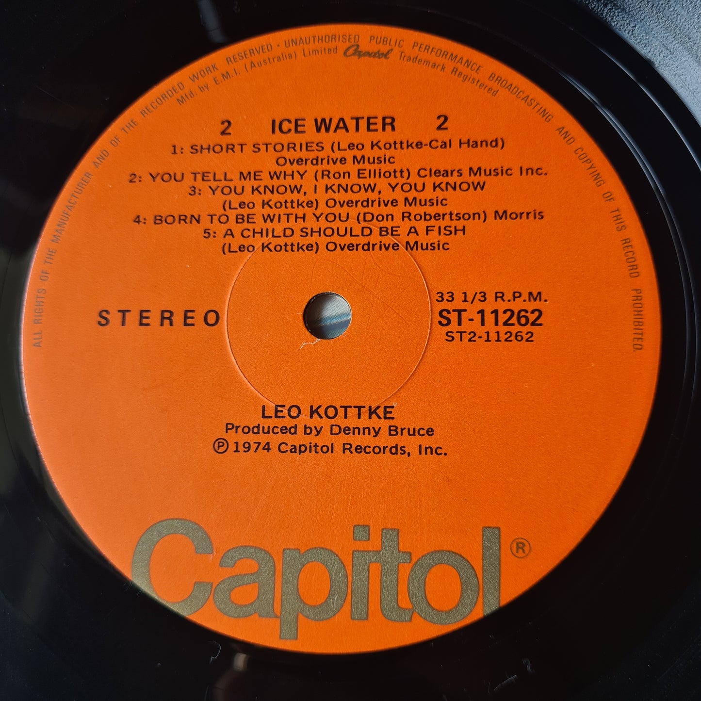 Leo Kottke – Ice Water - 1974 - Vinyl Record LP