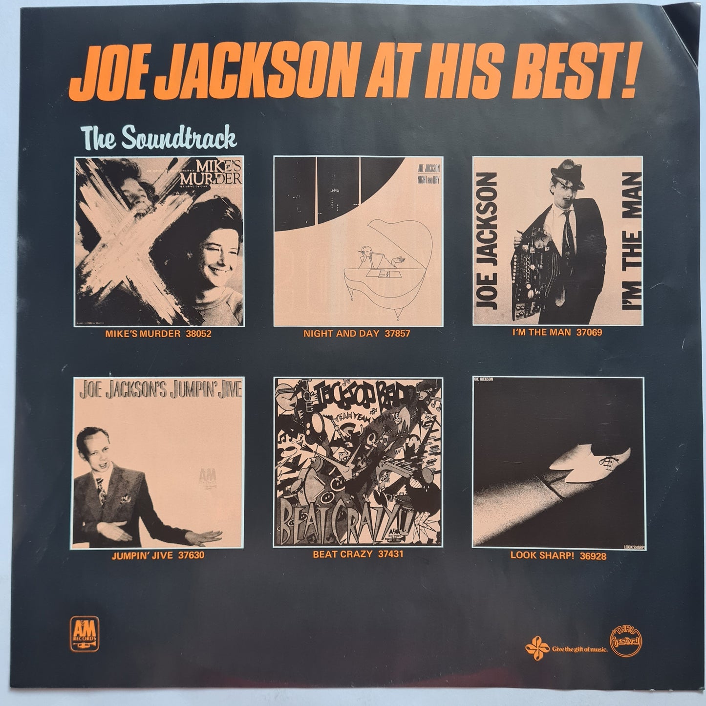 Joe Jackson – Body & Soul - 1984 - Vinyl Record LP