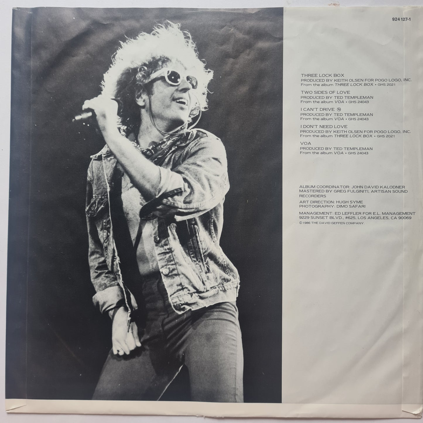 Sammy Hagar (Van Halen) – Looking Back - 1986 (Europe Pressing) - Vinyl Record LP