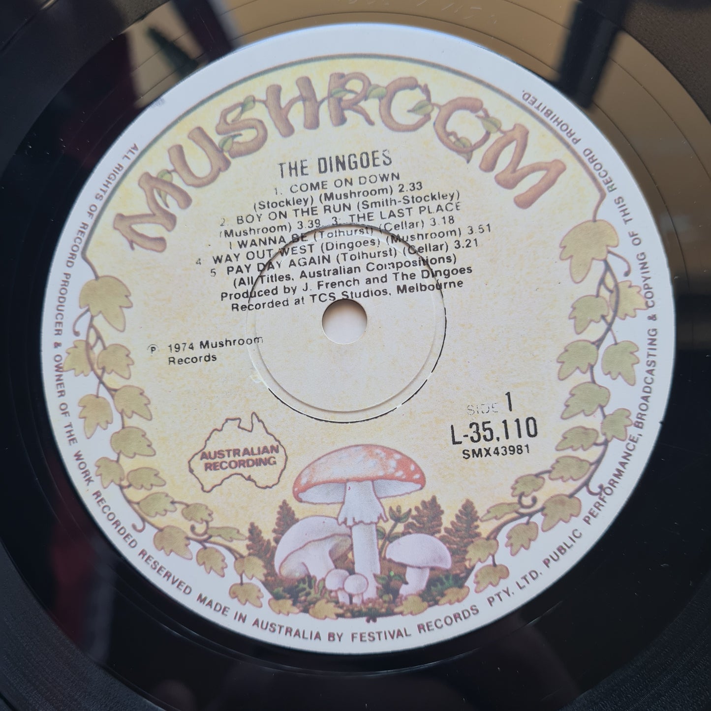 The Dingoes – The Dingoes - 1974 (2nd Pressing) - Vinyl Record LP