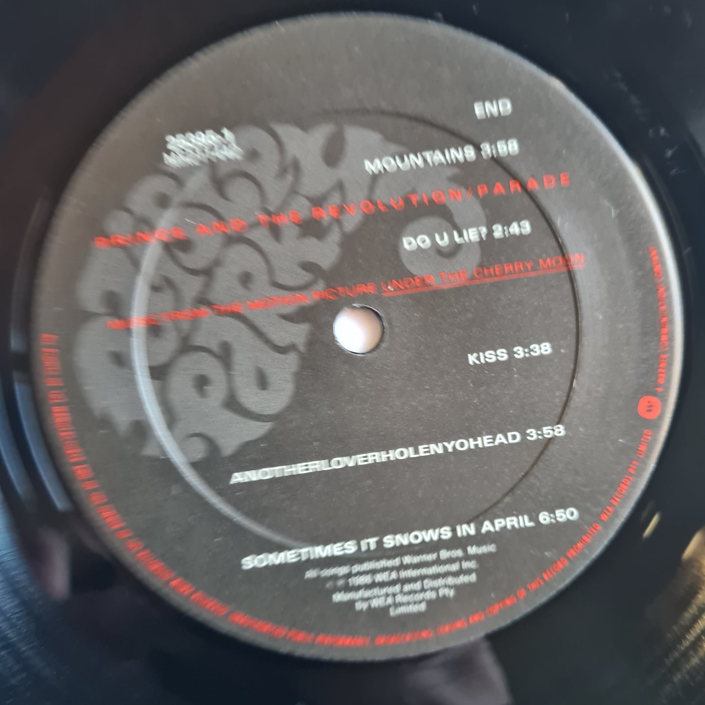 Prince & The Revolution – Parade - 1986 - Vinyl Record LP