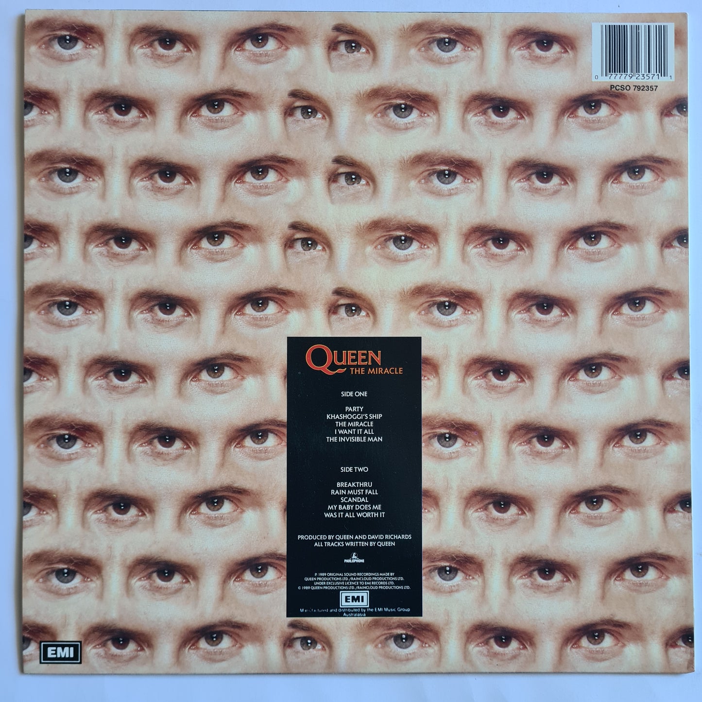Queen – The Miracle - 1989 (Australasia Pressing) - Vinyl Record LP (near mint)