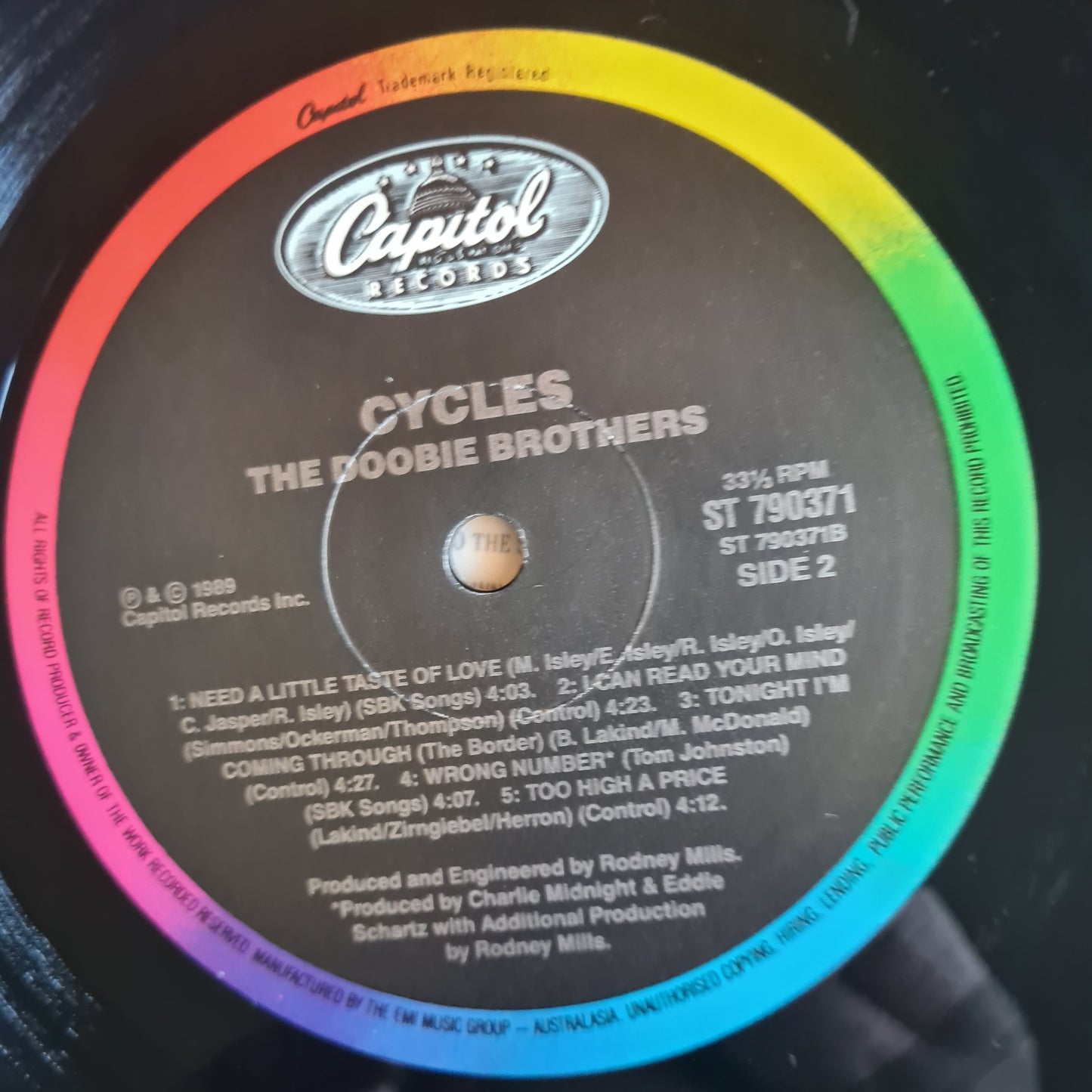 The Doobie Brothers – Cycles - 1989 - Vinyl Record LP