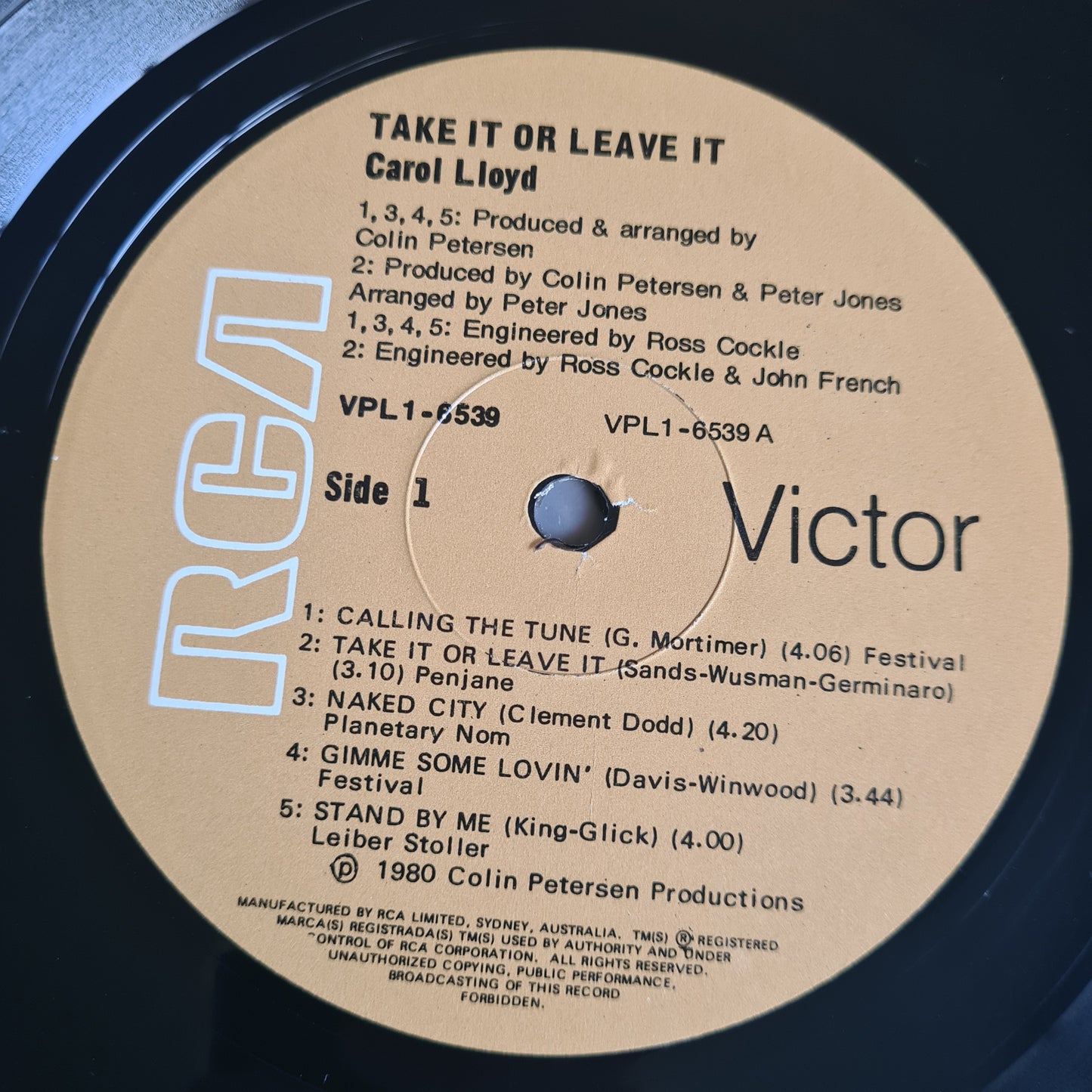 Carol Lloyd – Take It Or Leave It - 1981 - Vinyl Record LP