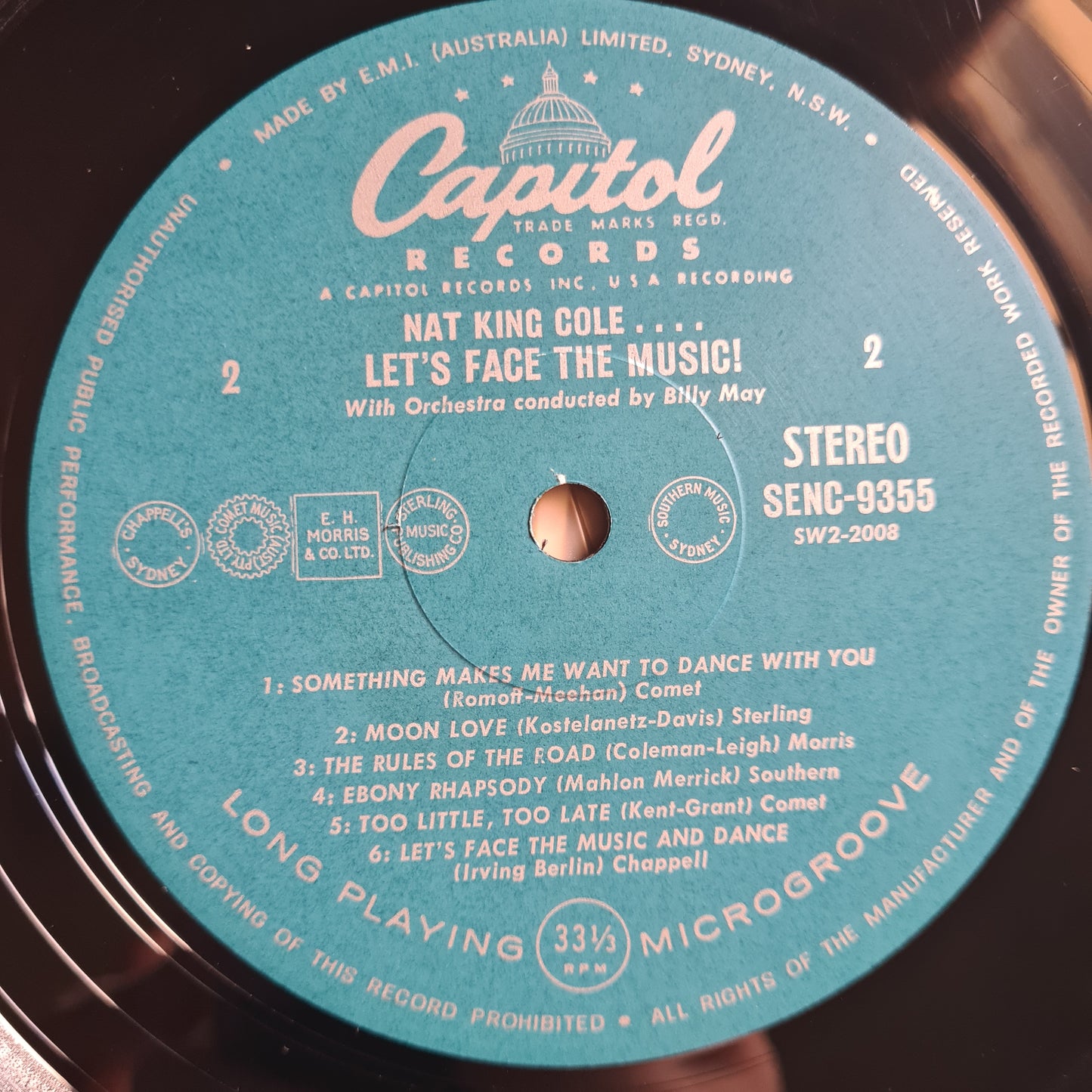 Nat King Cole – Let's Face The Music- 1964 - Vinyl Record LP
