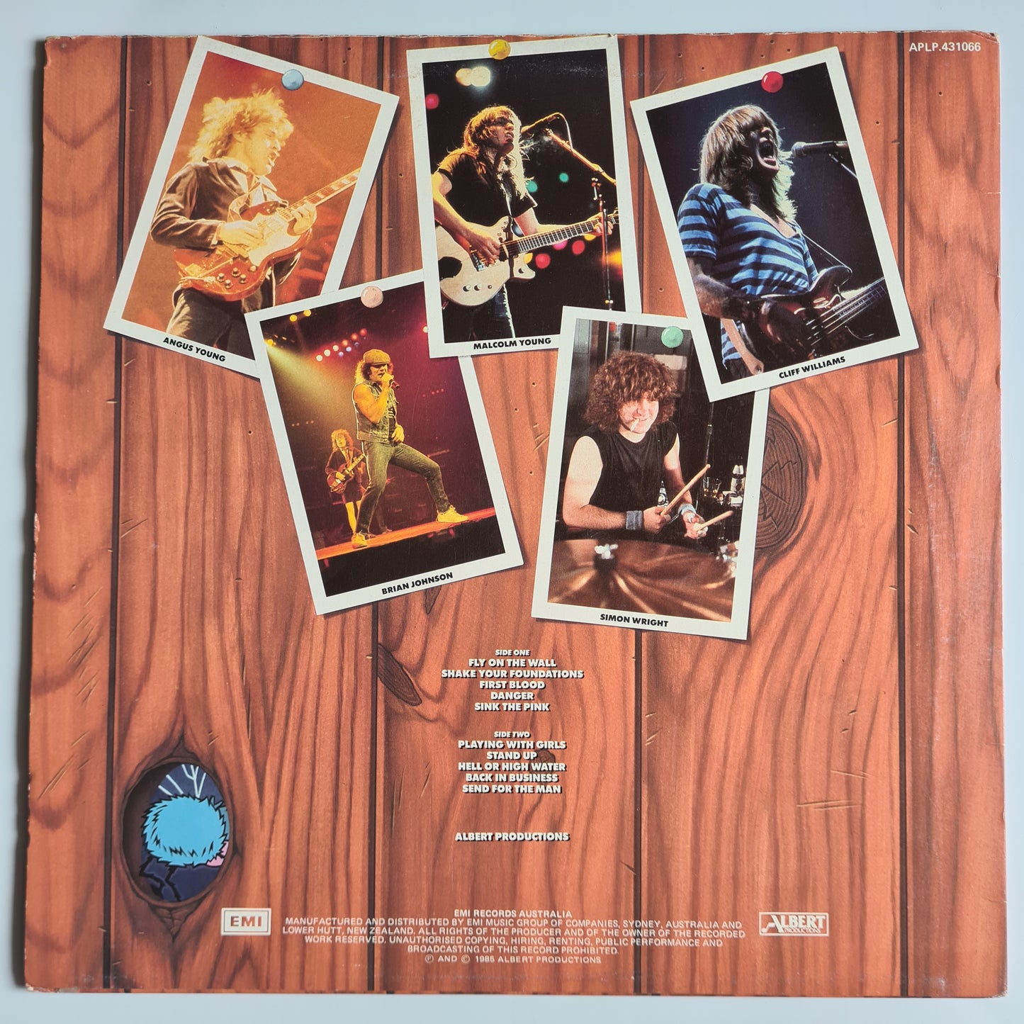 AC/DC – Fly On The Wall - 1985 (1st Australian Pressing) - Vinyl Record LP