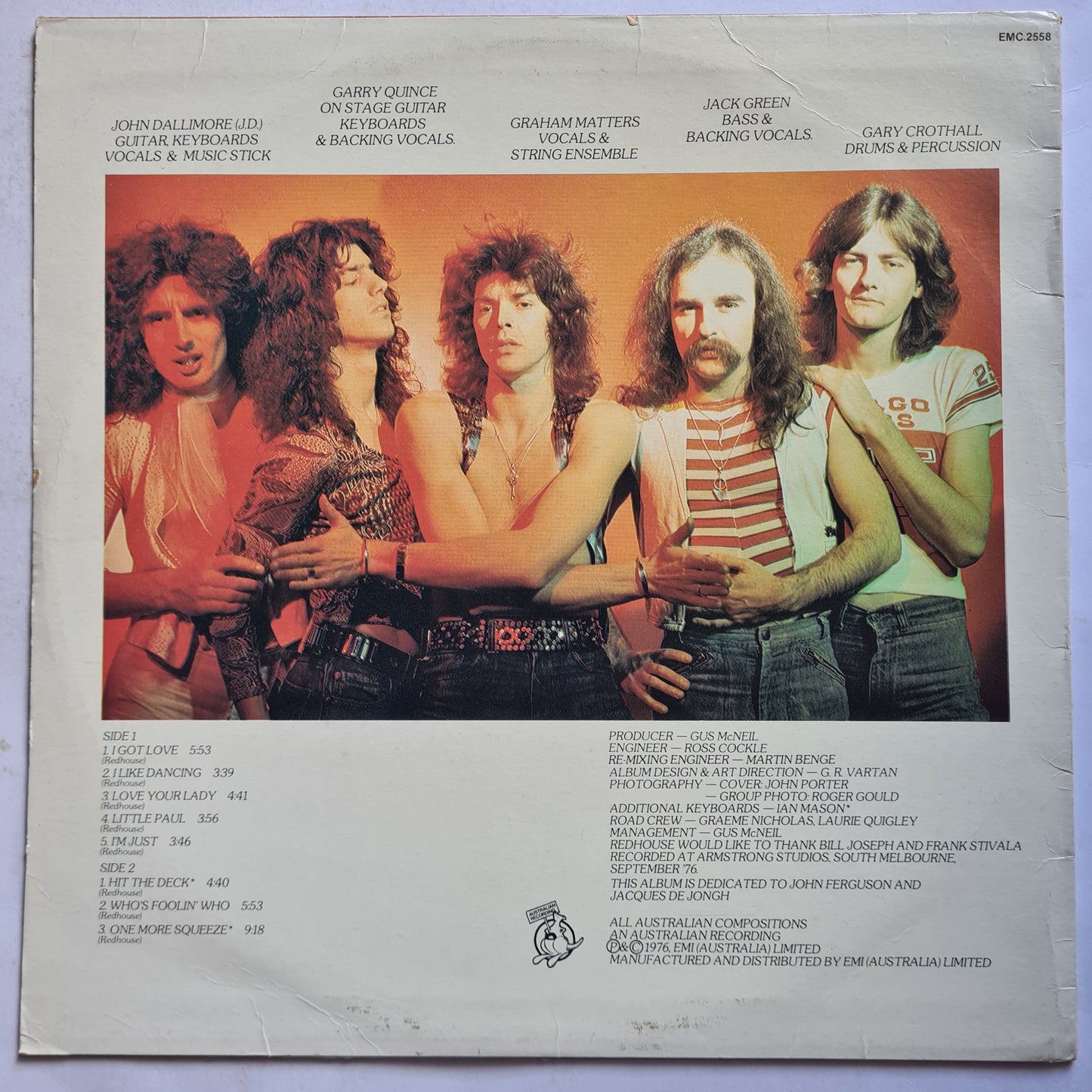 Redhouse – One More Squeeze- 1976 - Vinyl Record LP