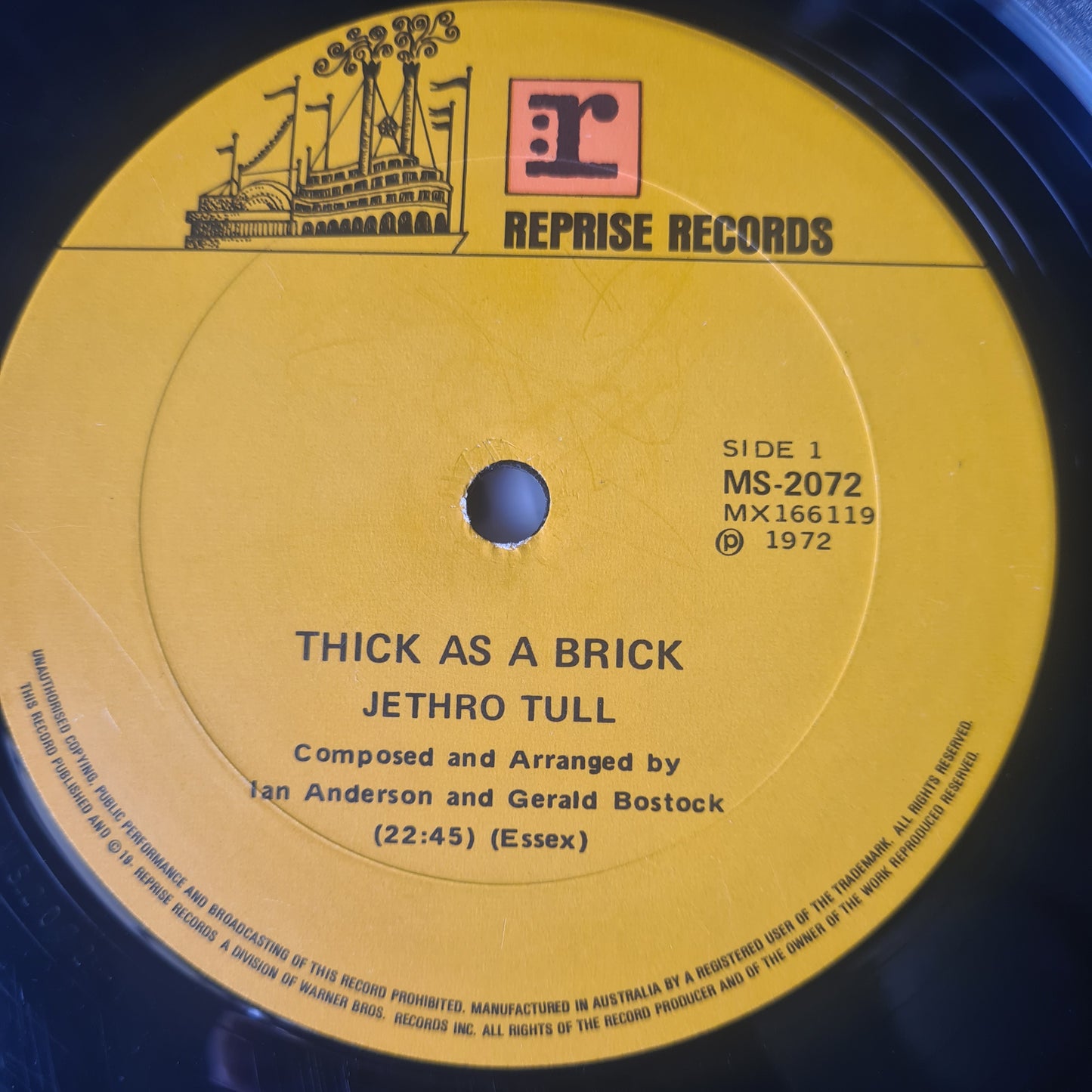Jethro Tull – Thick As A Brick - 1972 - Vinyl Record LP (Newspaper Cover)