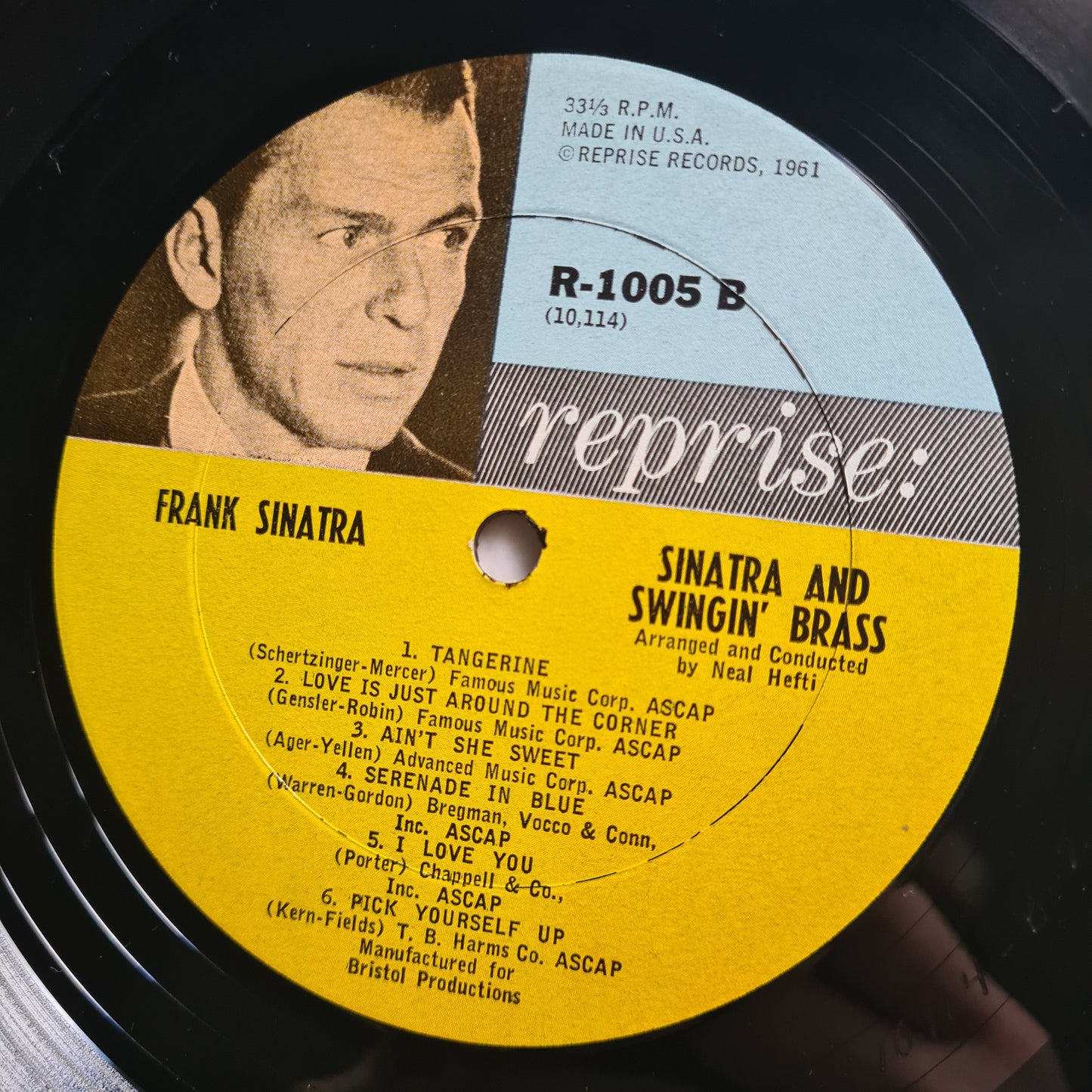 Frank Sinatra – Sinatra And Swingin' Brass - 1962 (US Pressing) - Vinyl Record LP