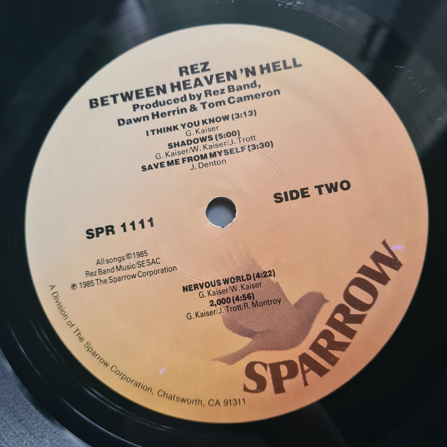 REZ (Resurrection Band) – Between Heaven 'N Hell - 1985 - Vinyl Record LP