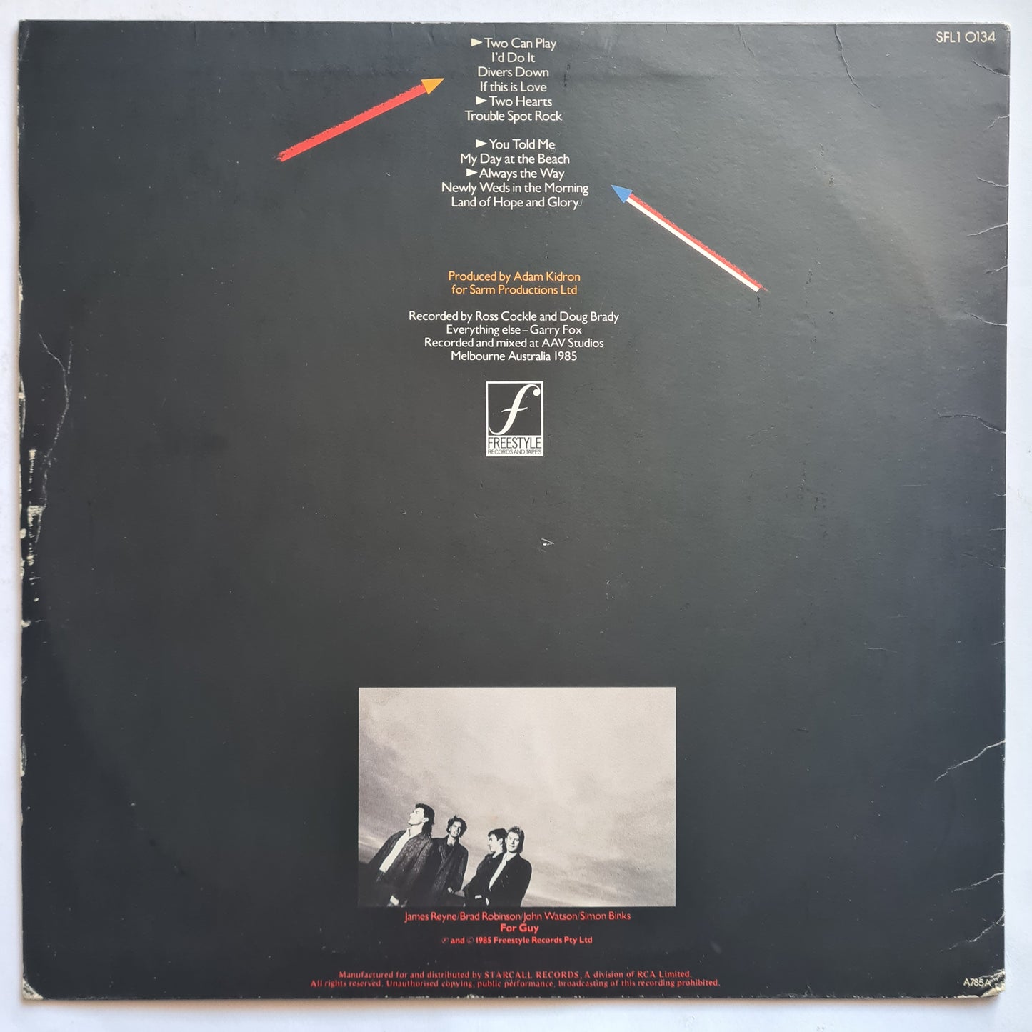 Australian Crawl – Between A Rock & A Hard Place - 1985 - Vinyl Record LP