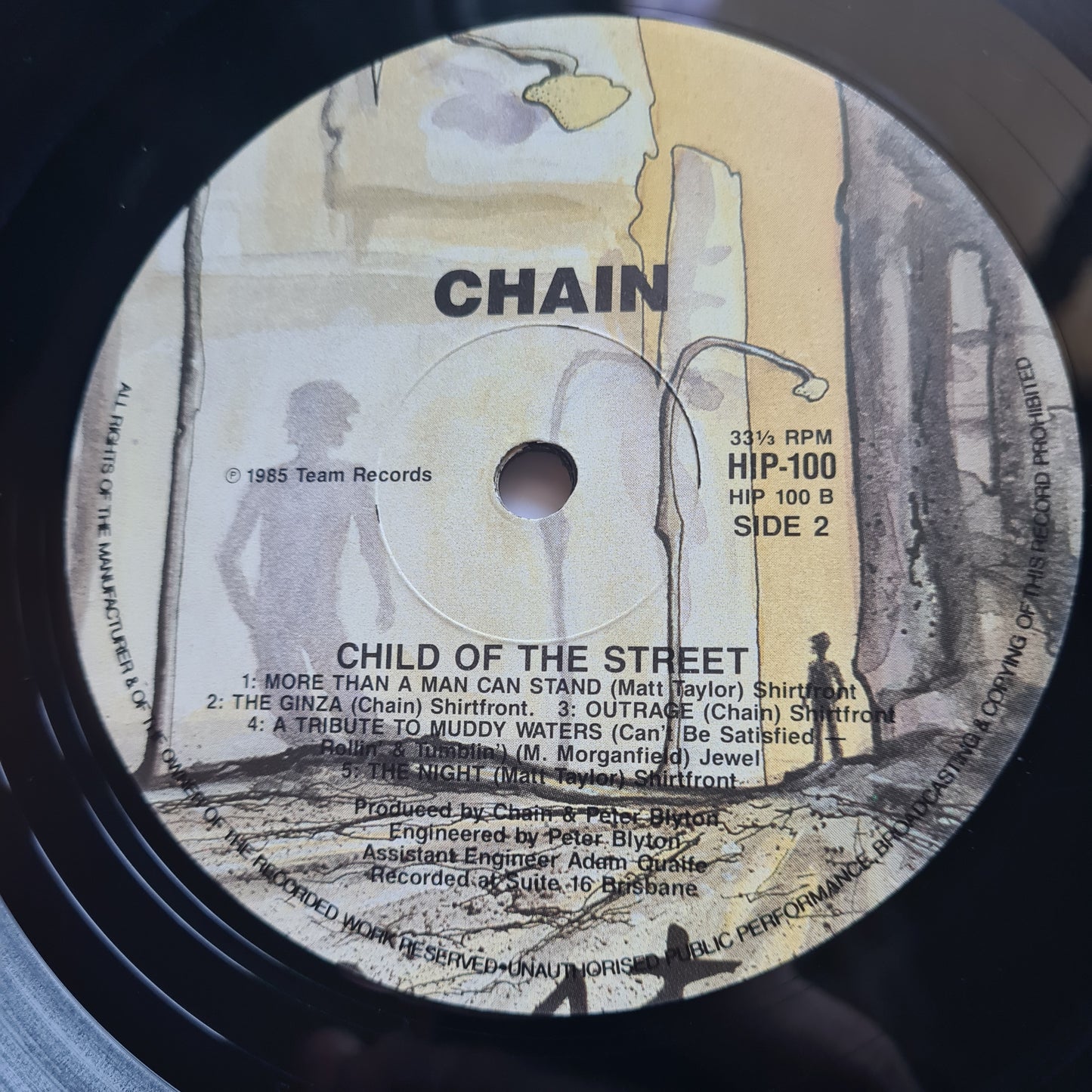 Chain – Child Of The Street - 1985- Vinyl Record LP