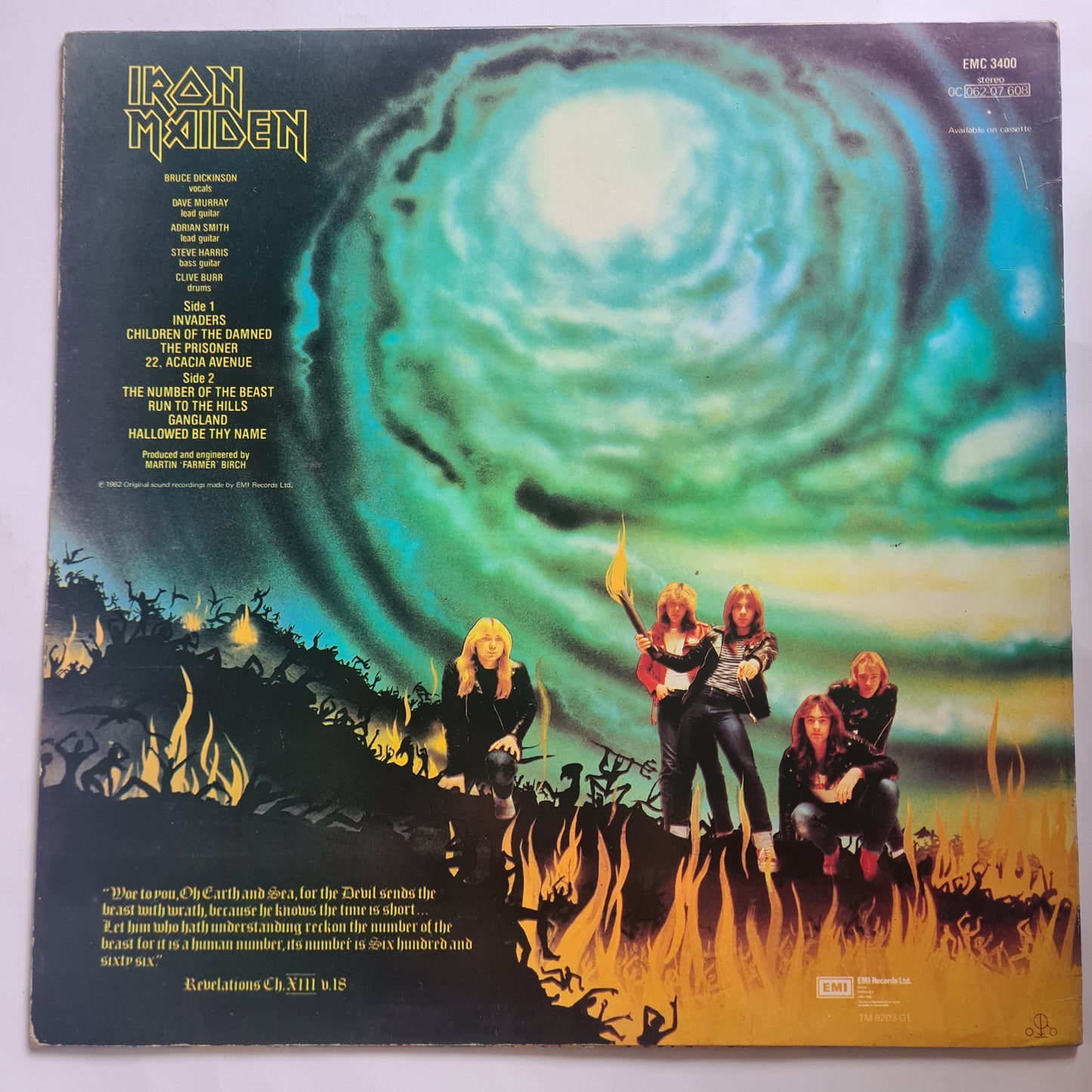 Iron Maiden – The Number Of The Beast - 1982 (1986 UK Pressing) - Vinyl Record LP