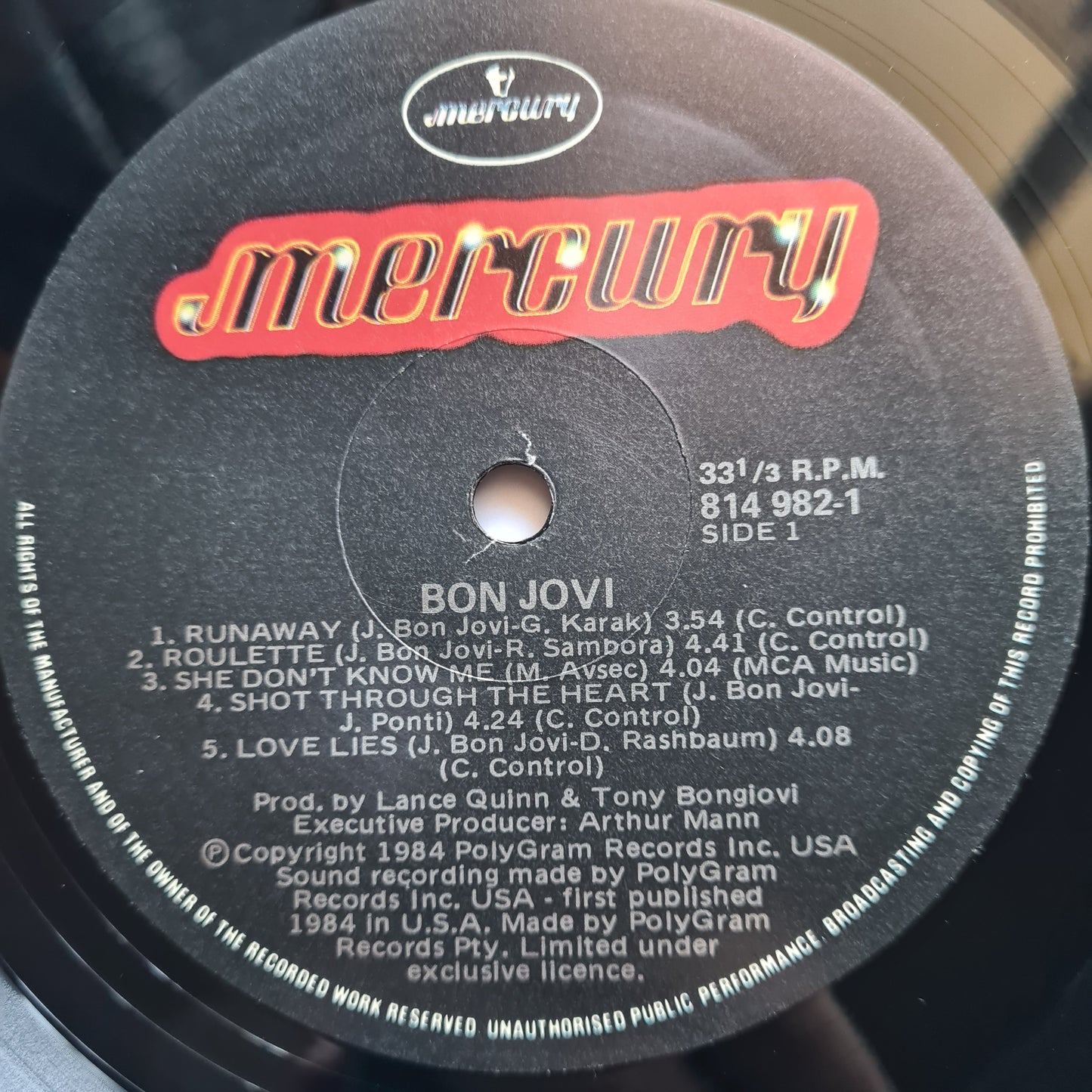 Bon Jovi – Bon Jovi - 1984 - Vinyl Record LP (near mint)