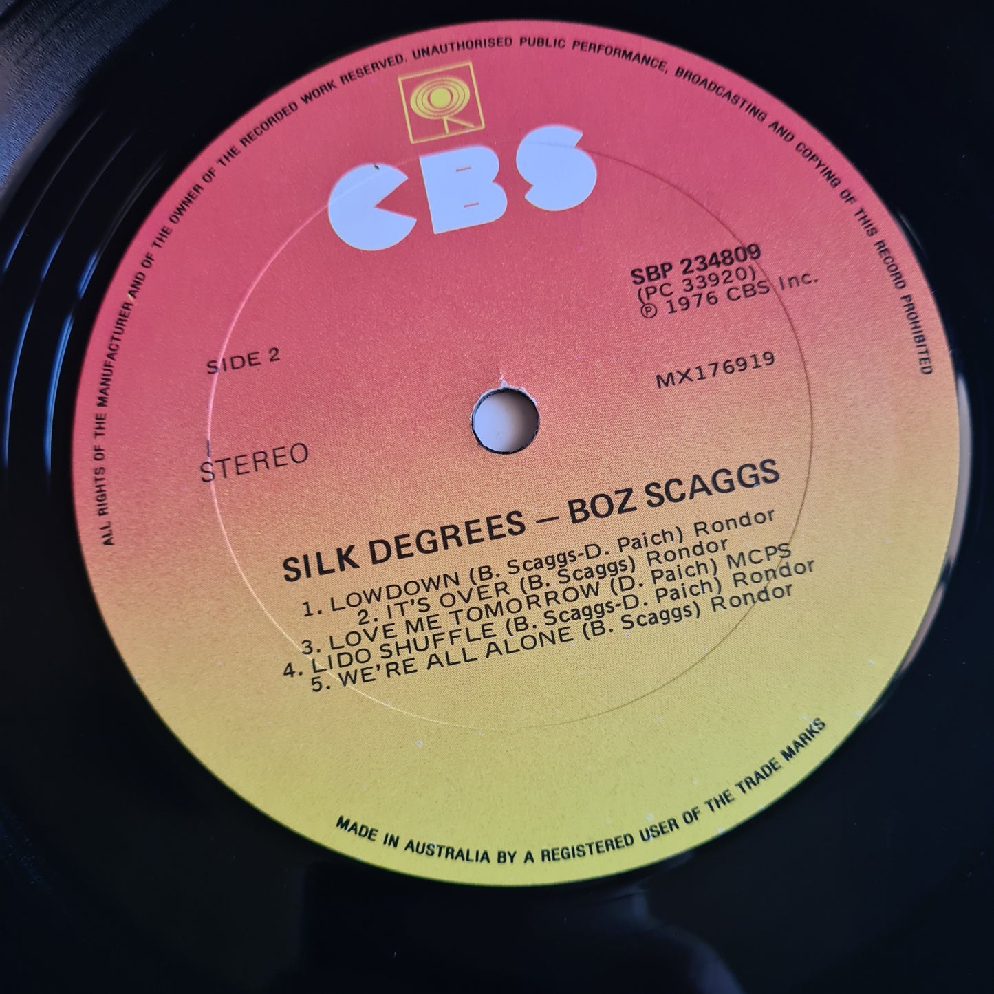 Boz Scaggs – Silk Degrees- 1976 (Gatefold) - Vinyl Record LP