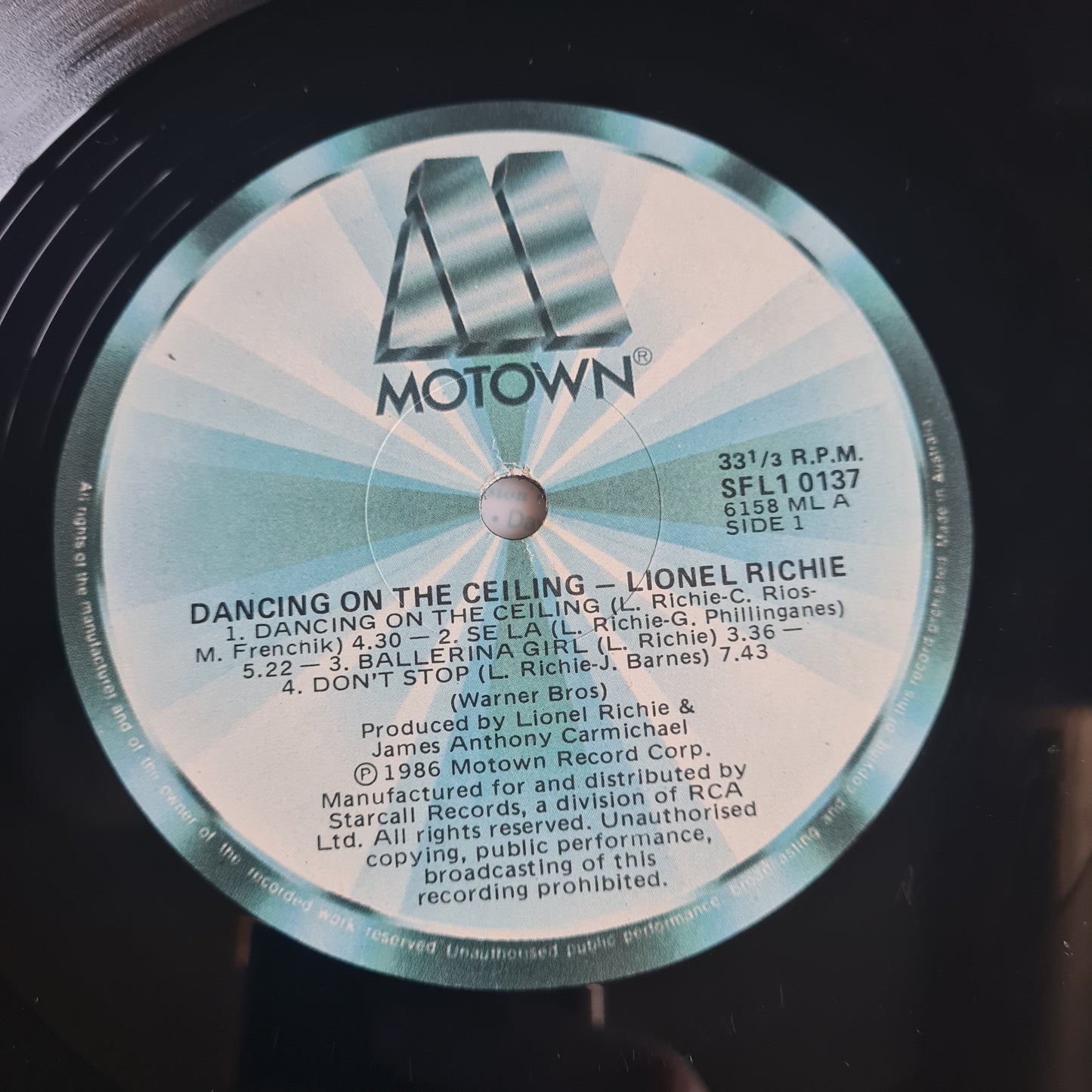 Lionel Richie – Dancing On The Ceiling - 1986 (Gatefold) - Vinyl Record LP