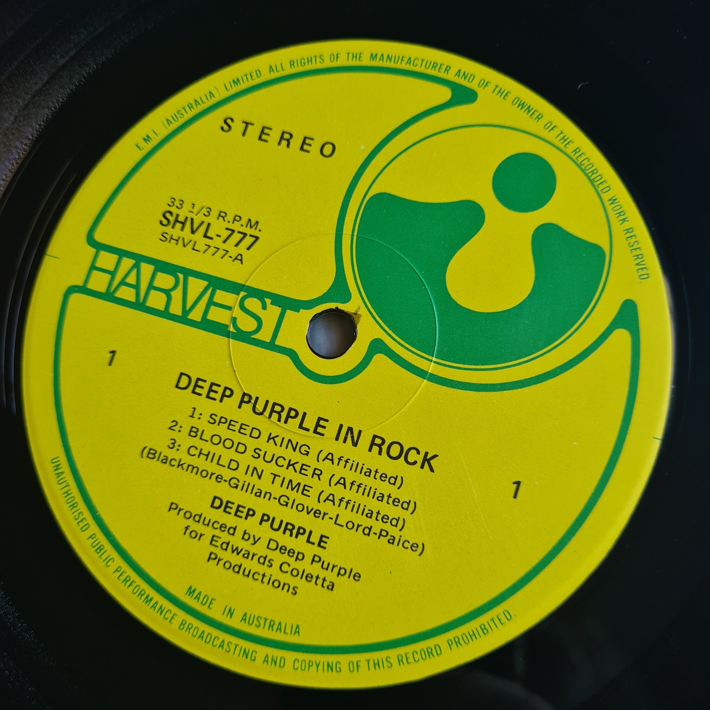 Deep Purple – In Rock - 1970 (Second Australian Pressing) - Vinyl Record LP