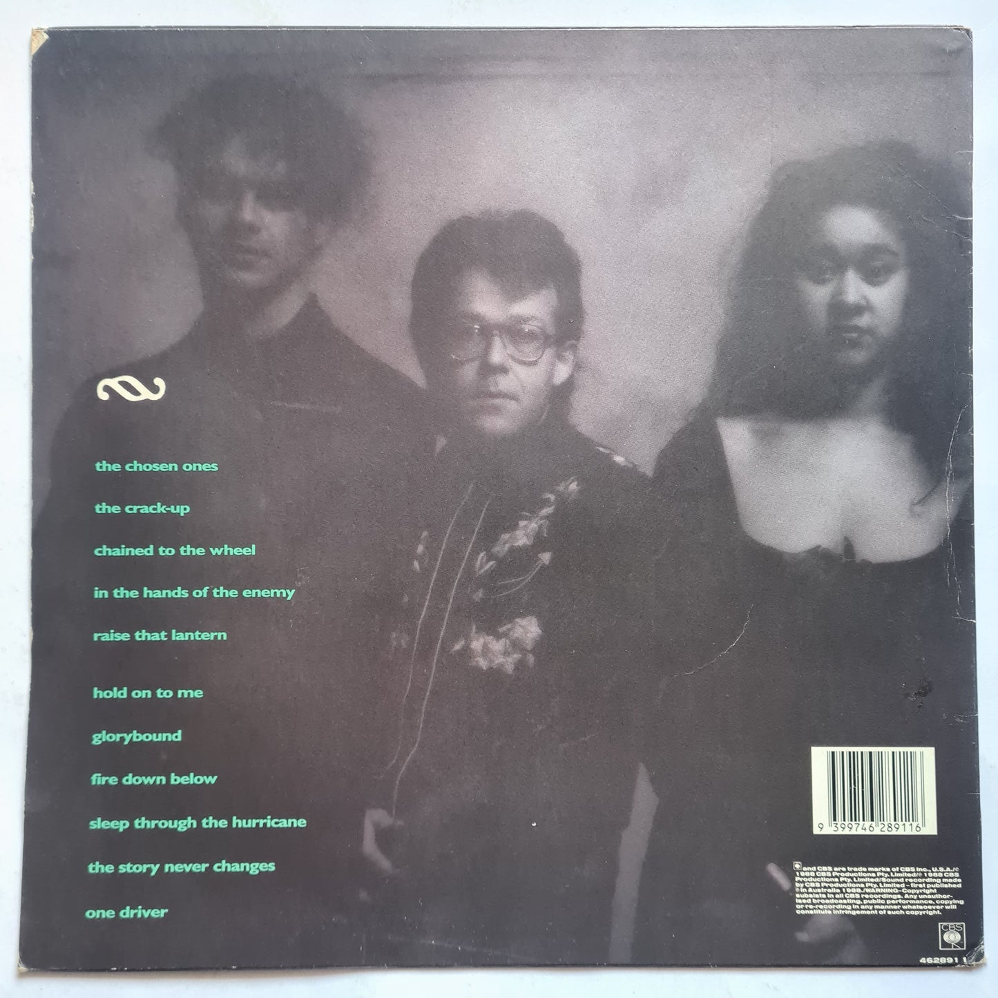 The Black Sorrows – Hold On To Me - 1988 - COVER ONLY - *SIGNED by Joe Camilleri