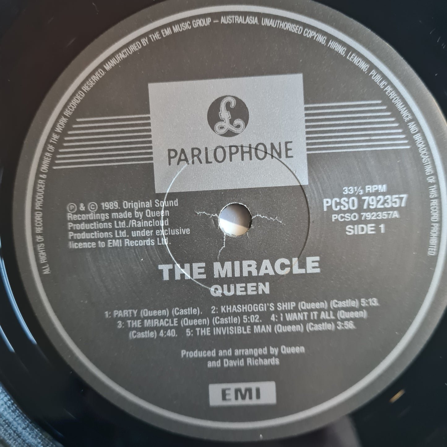 Queen – The Miracle - 1989 (Australasia Pressing) - Vinyl Record LP (near mint)