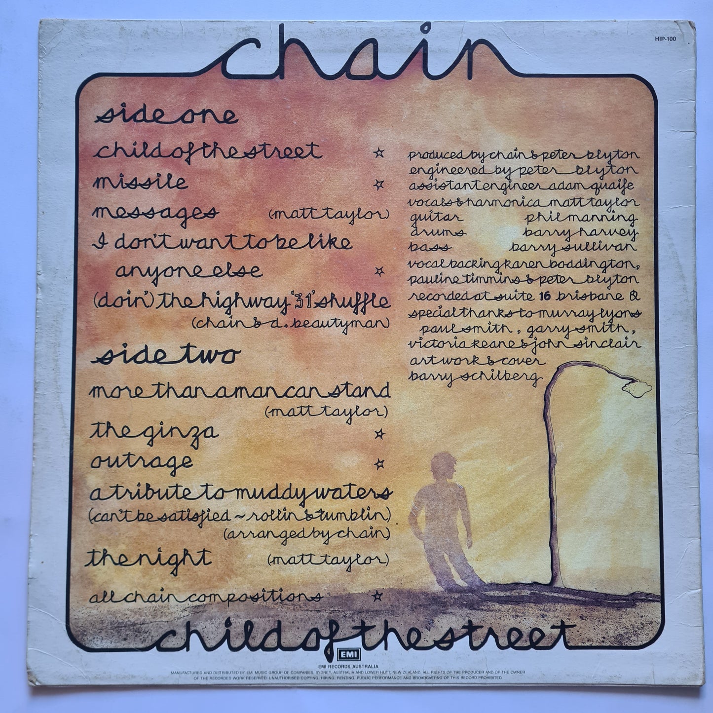Chain – Child Of The Street - 1985- Vinyl Record LP