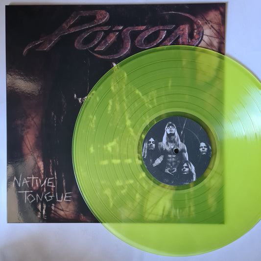 Poison – Native Tongue - 1993 (2023 Unofficial Pressing) - Transparent Green Vinyl Record LP