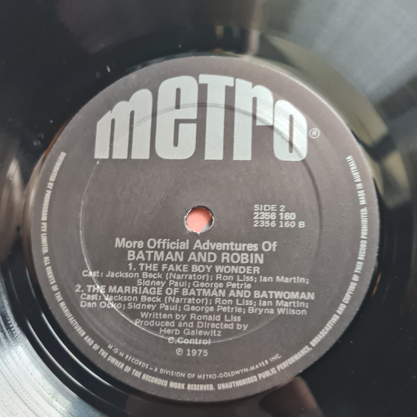 Batman & Robin – More Official Adventures Of Batman & Robin - 1975 - Vinyl Record LP (near mint)