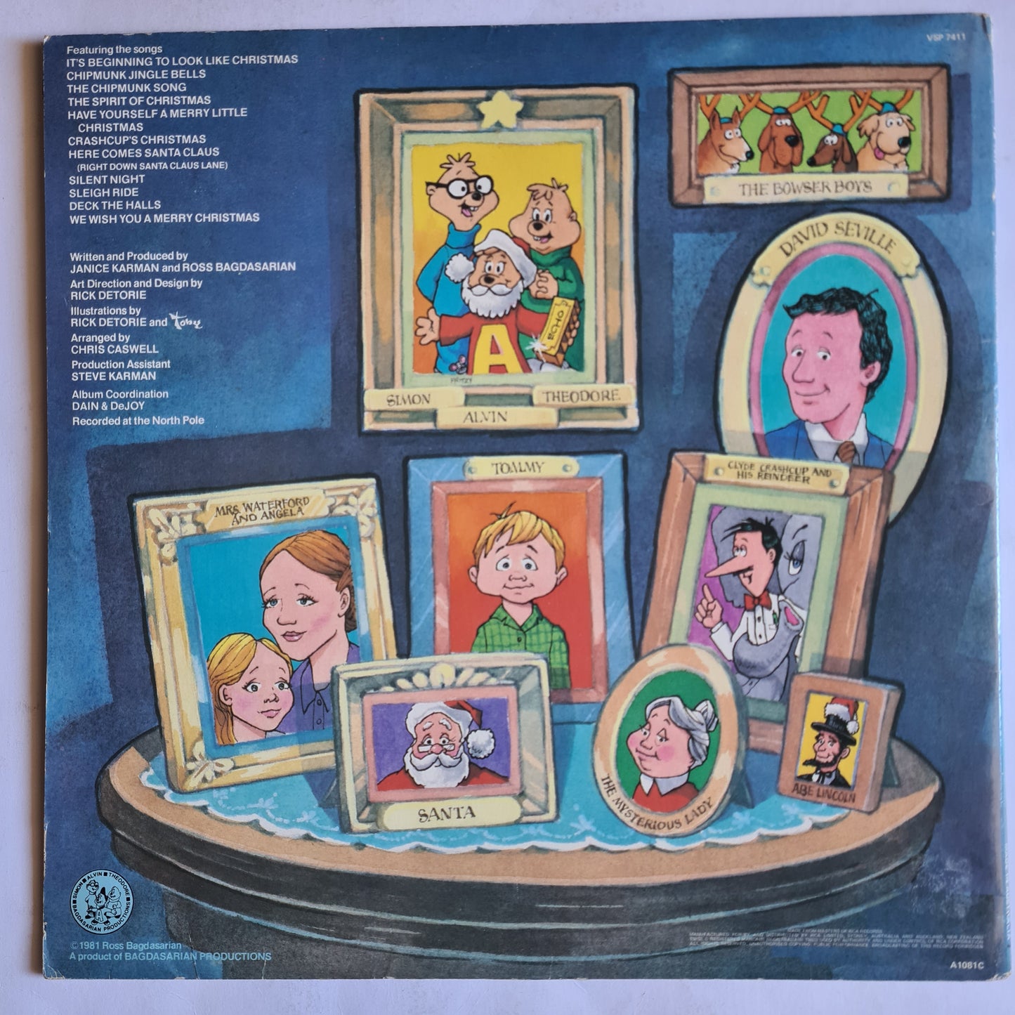 Alvin & The Chipmunks – A Chipmunk Christmas - 1981 - Vinyl Record LP
