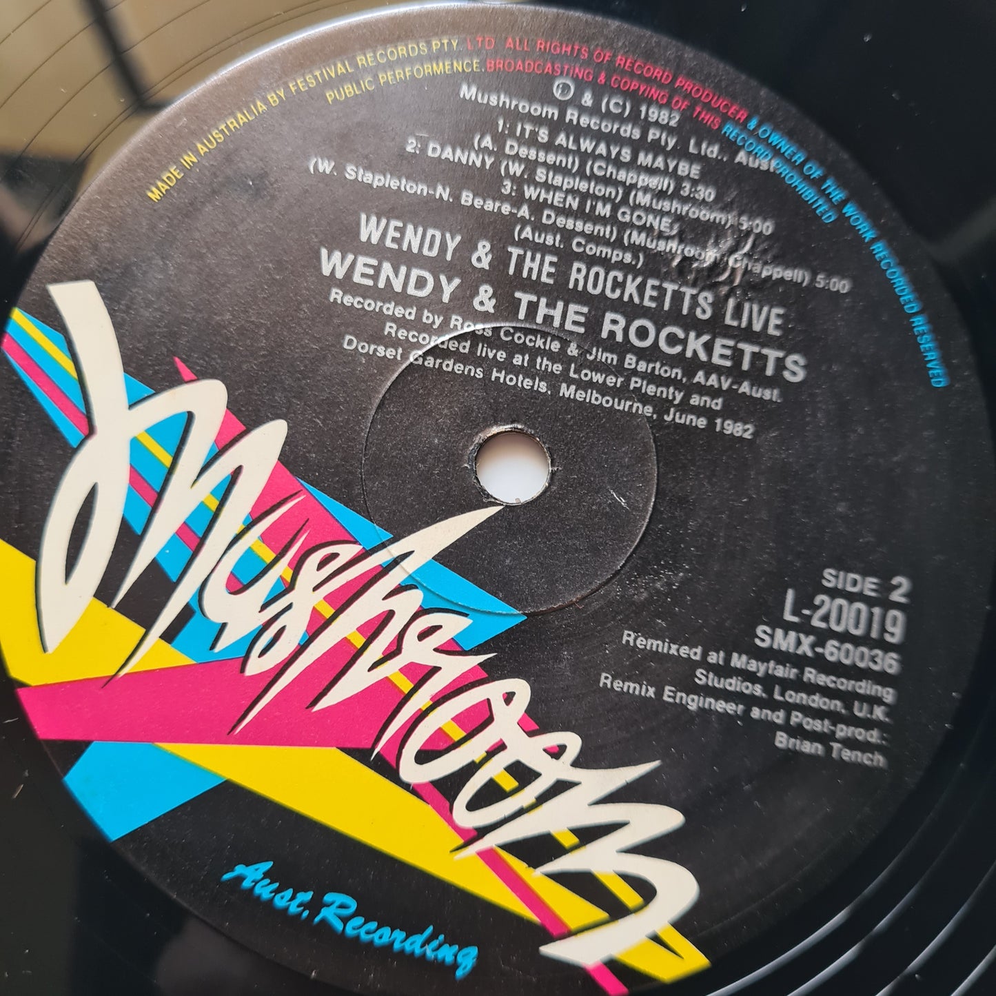 Wendy & The Rocketts - Wendy & The Rocketts Live - 1982 - Vinyl Record 12", Mini-Album