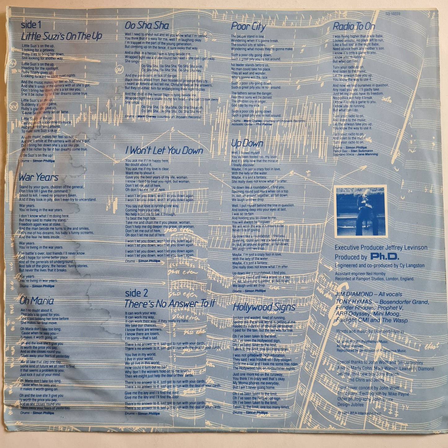 Ph.D. – Ph.D. - 1983 - Vinyl Record LP
