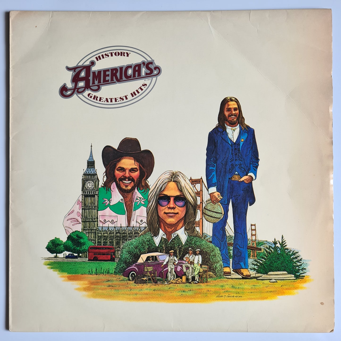 America – History: America's Greatest Hits - 1975 - Vinyl Record LP