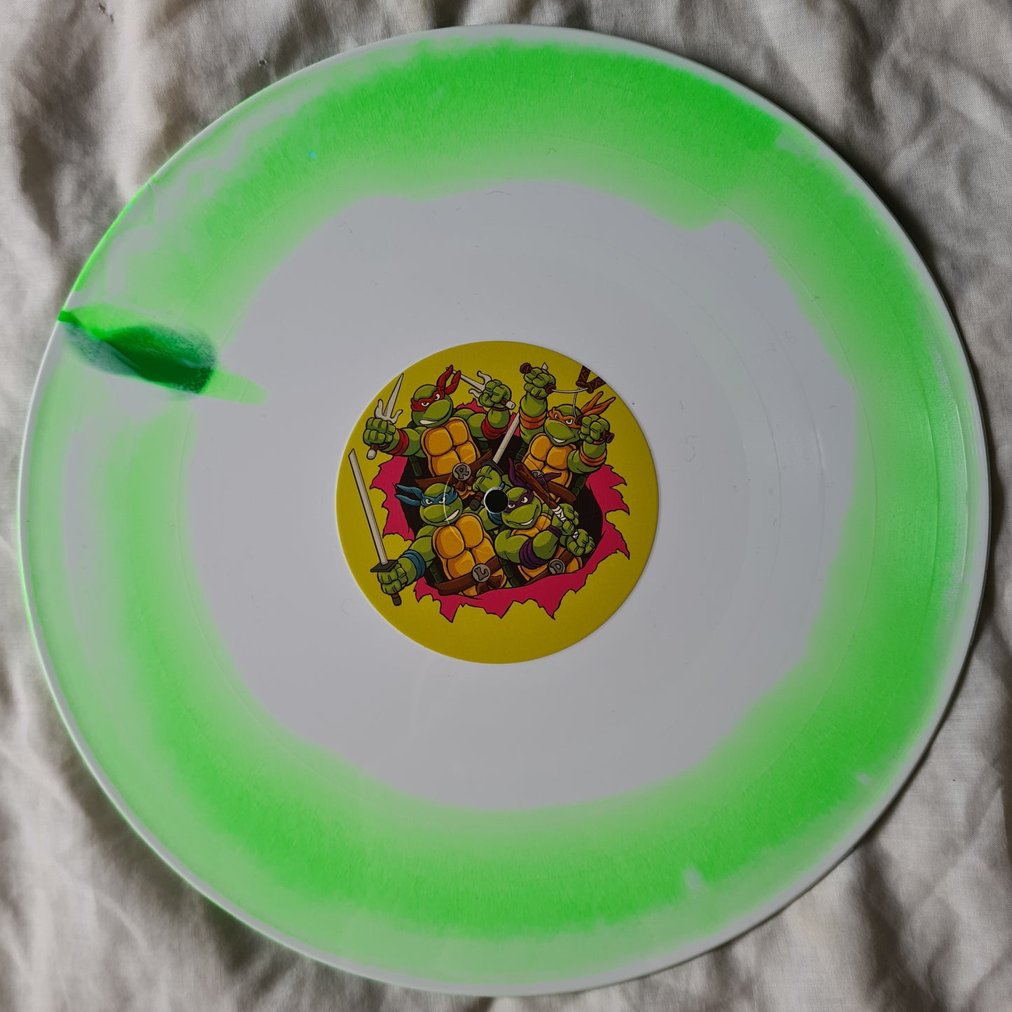 Teenage Mutant Ninja Turtles – Let's Kick Shell (Deluxe Edition,Tubular Turtle Swirl) - SNES Video Game Soundtrack- Vinyl Record EP