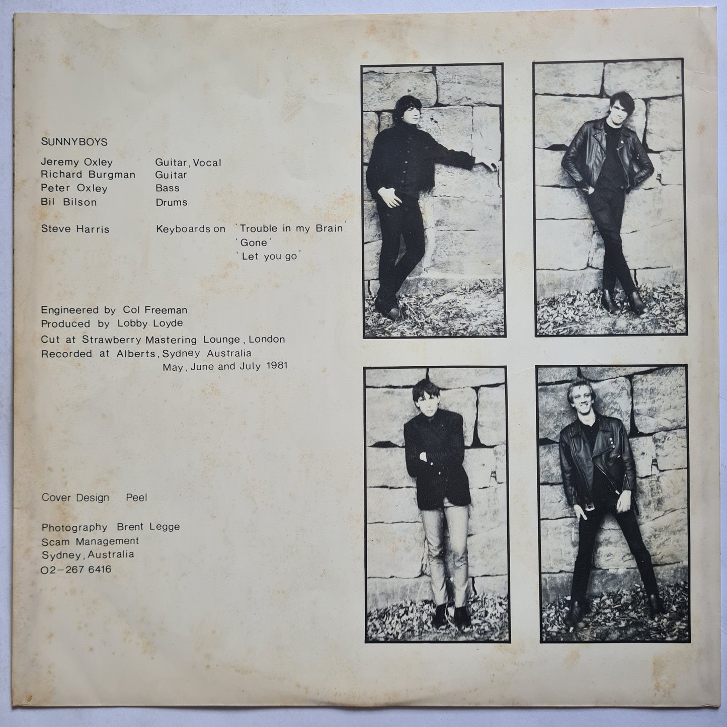 Sunnyboys – Sunnyboys - 1981 - Vinyl record LP