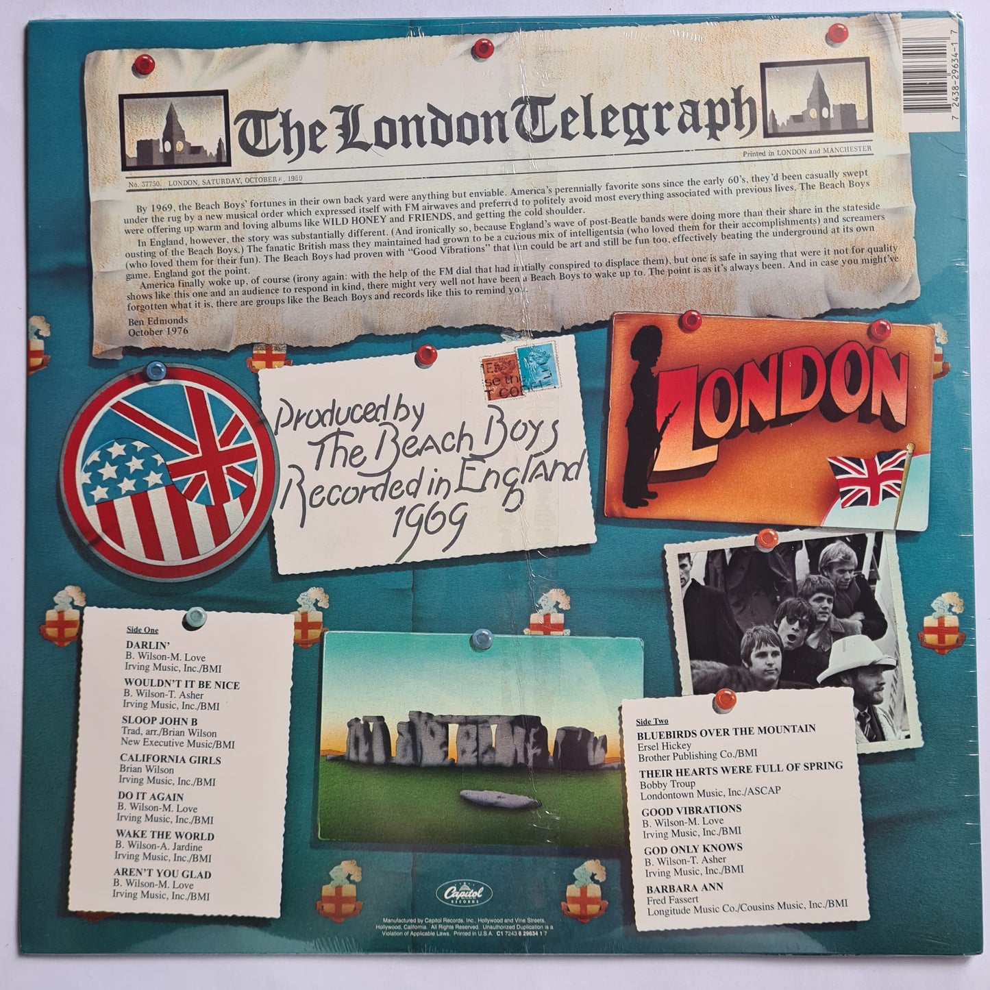 The Beach Boys – Beach Boys '69 - 1970 (1994 US Pressing) - Vinyl Record LP (Mint Sealed)
