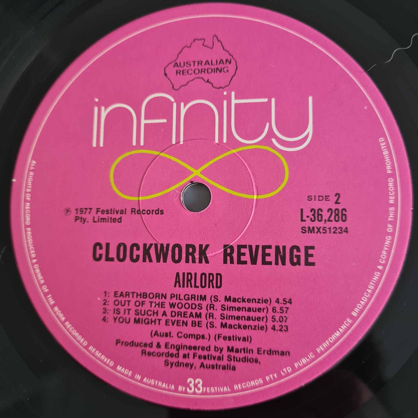 Airlord – Clockwork Revenge - 1977 - Vinyl Record LP (near mint) *New Zealand Prog Rock*