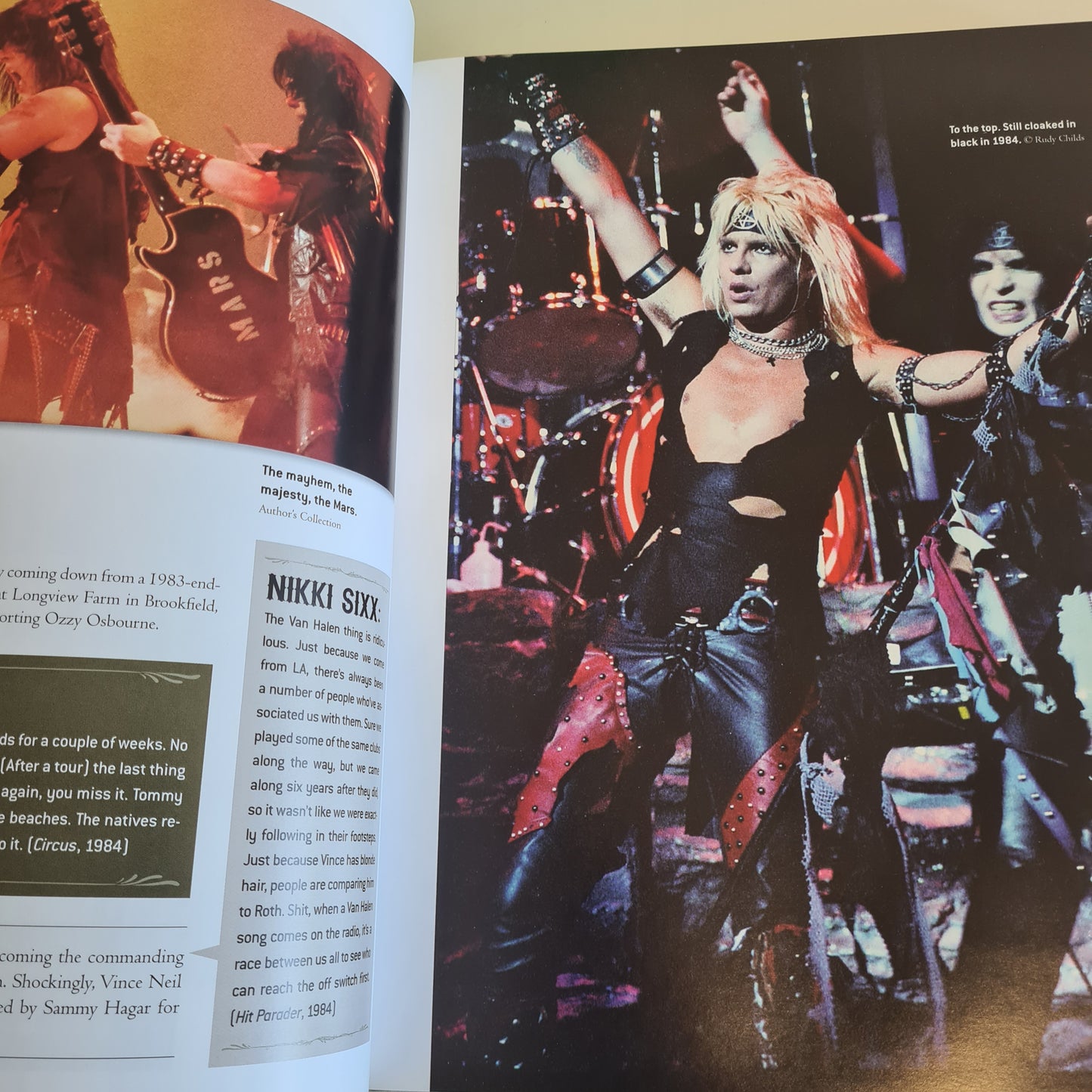 KICKSTART MY HEART - A MOTLEY CRUE DAY BY DAY - HARDCOVER BOOK - GLAM ROCK