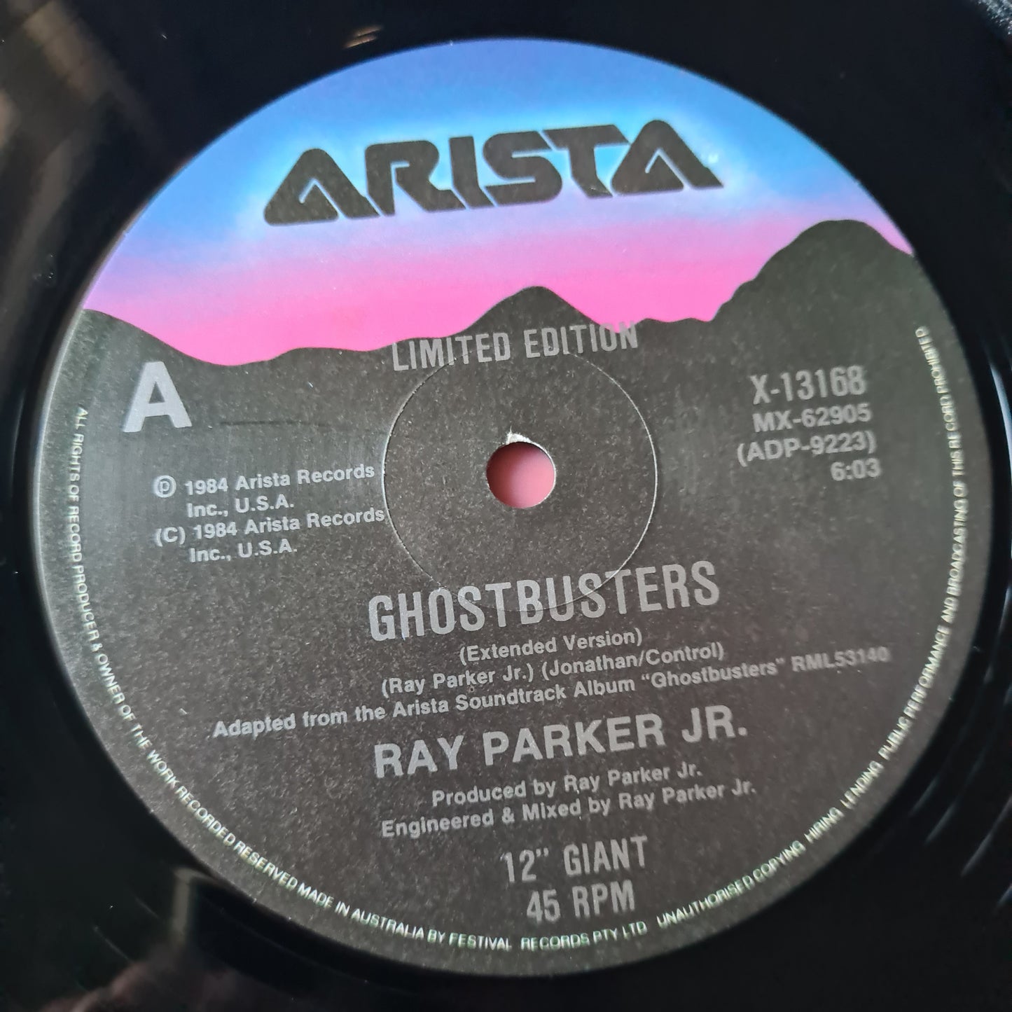 Ray Parker Jr. – Ghostbusters (Extended Version) - 1984 - Vinyl Record- 12" Single, Limited Edition