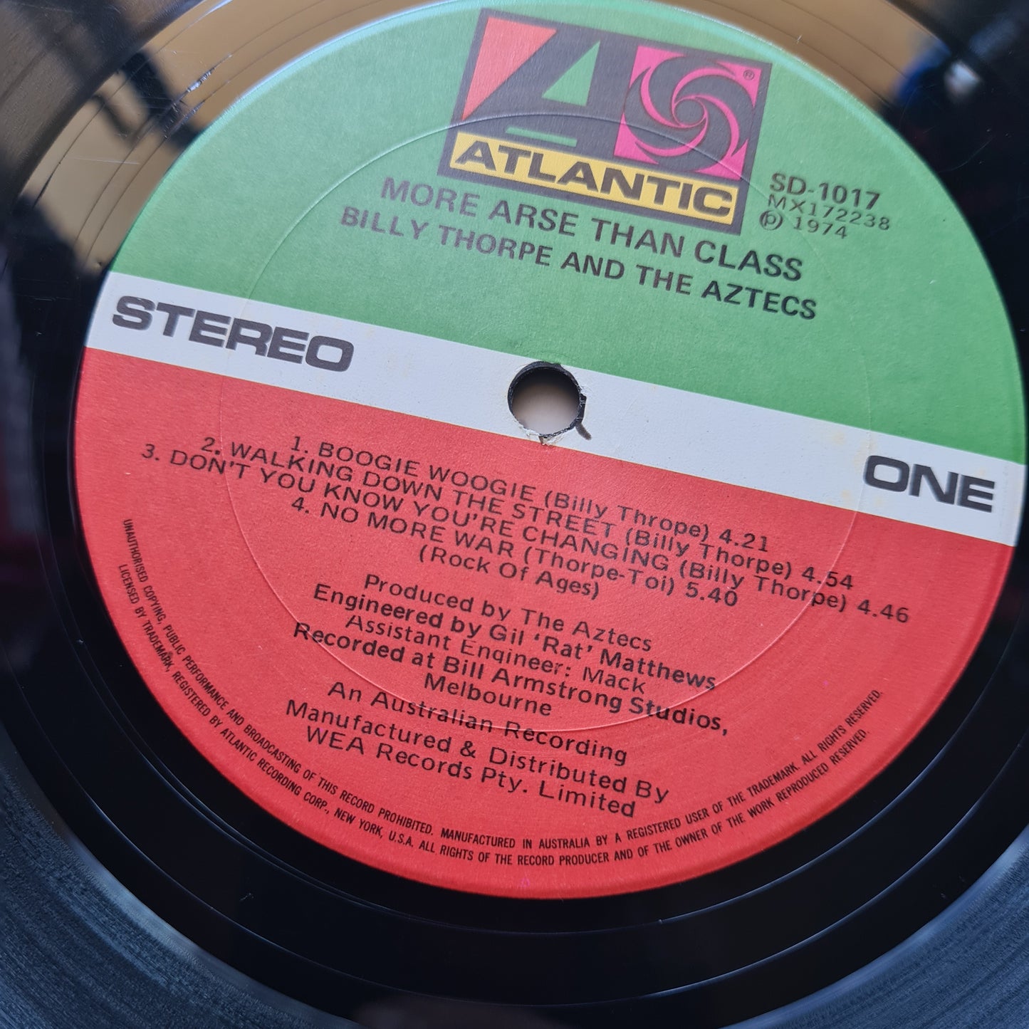 Aztecs (Billy Thorpe) – More Arse Than Class - 1974 (Textured Gatefold Cover) - Vinyl Record LP
