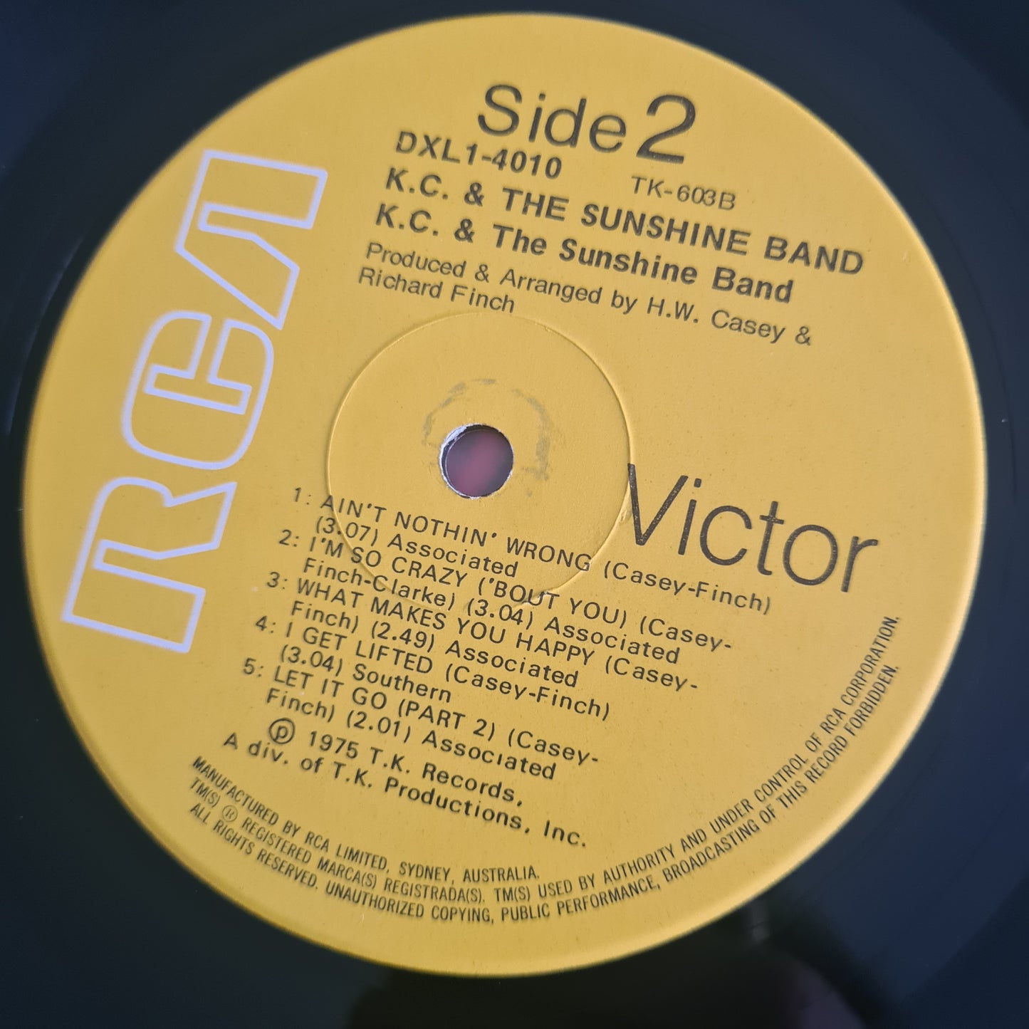 KC & The Sunshine Band – KC & The Sunshine Band - 1975 - Vinyl Record LP