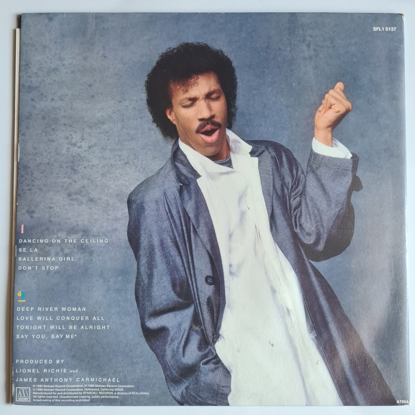 Lionel Richie – Dancing On The Ceiling - 1986 (Gatefold) - Vinyl Record LP